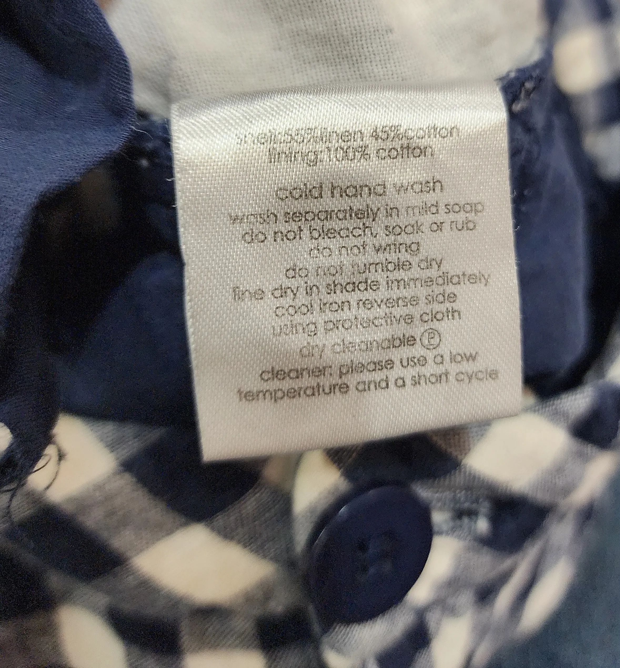 Gorman blue gingham shorts size 8 (small fit)