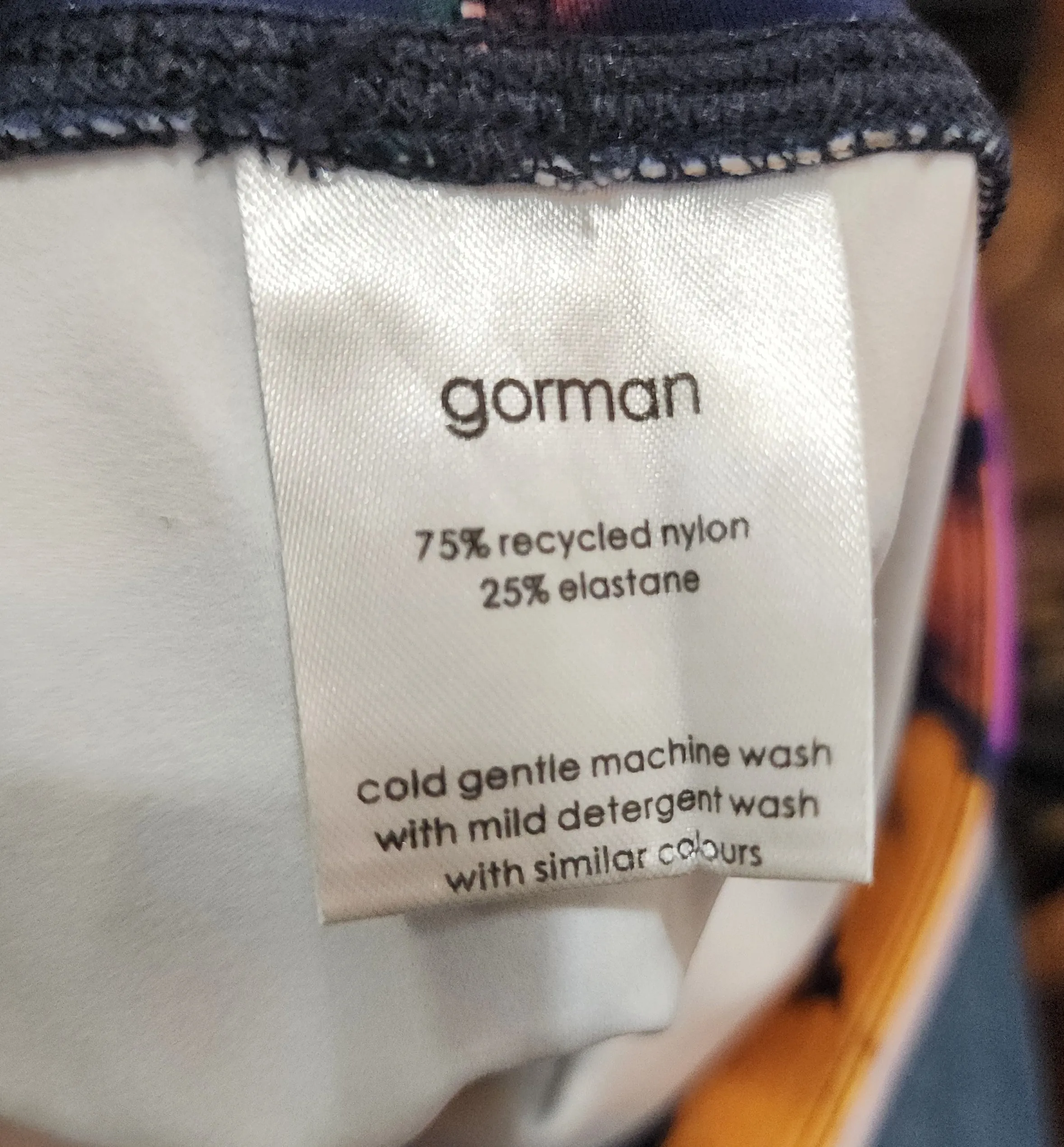 Gorman colourful bike shorts size 8