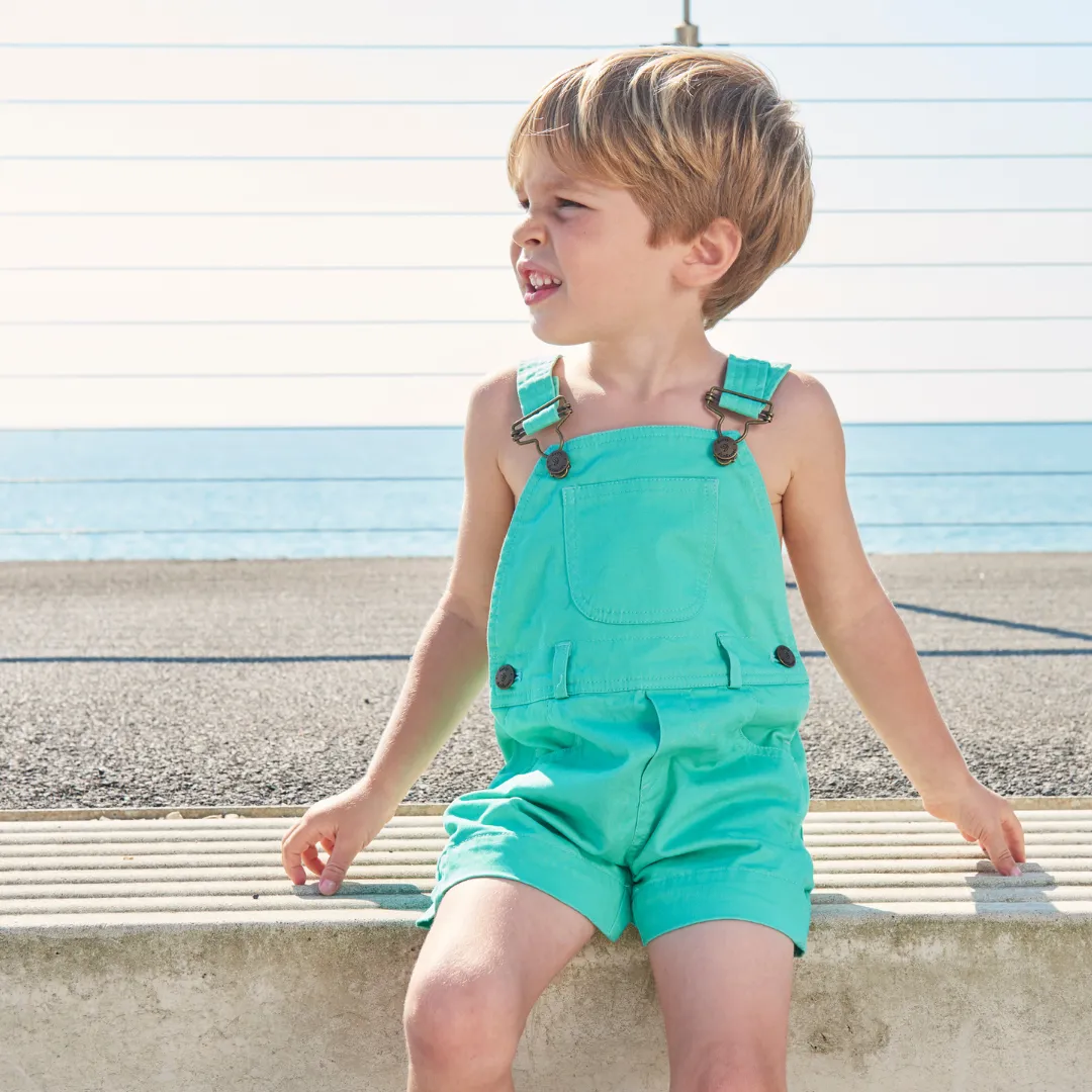 Green Denim Shorts