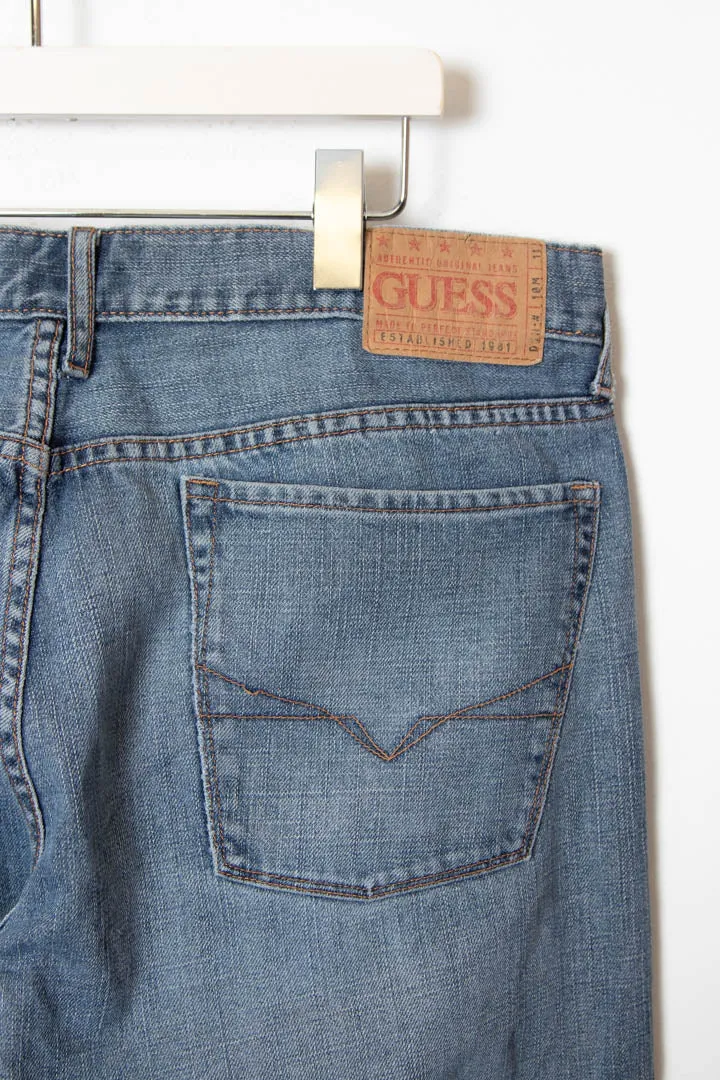 Guess Baggy Mid-Wash Denim Jeans (W36 x L30)
