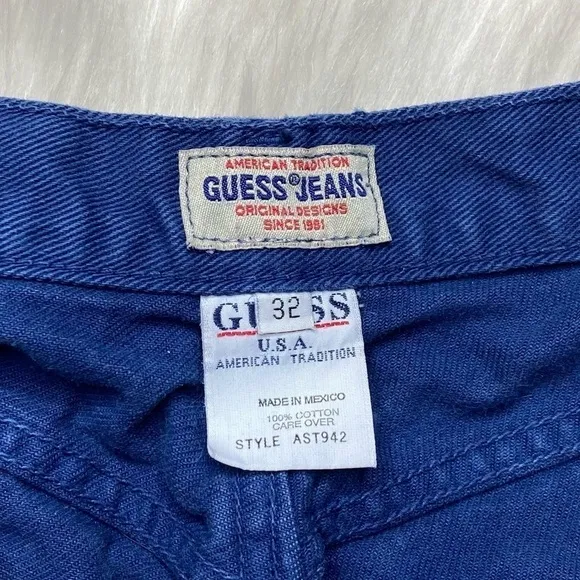 Guess Vintage Jean Shorts Blue