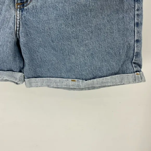 Guess vintage, y2k high-rise cuffed hemline denim shorts 30