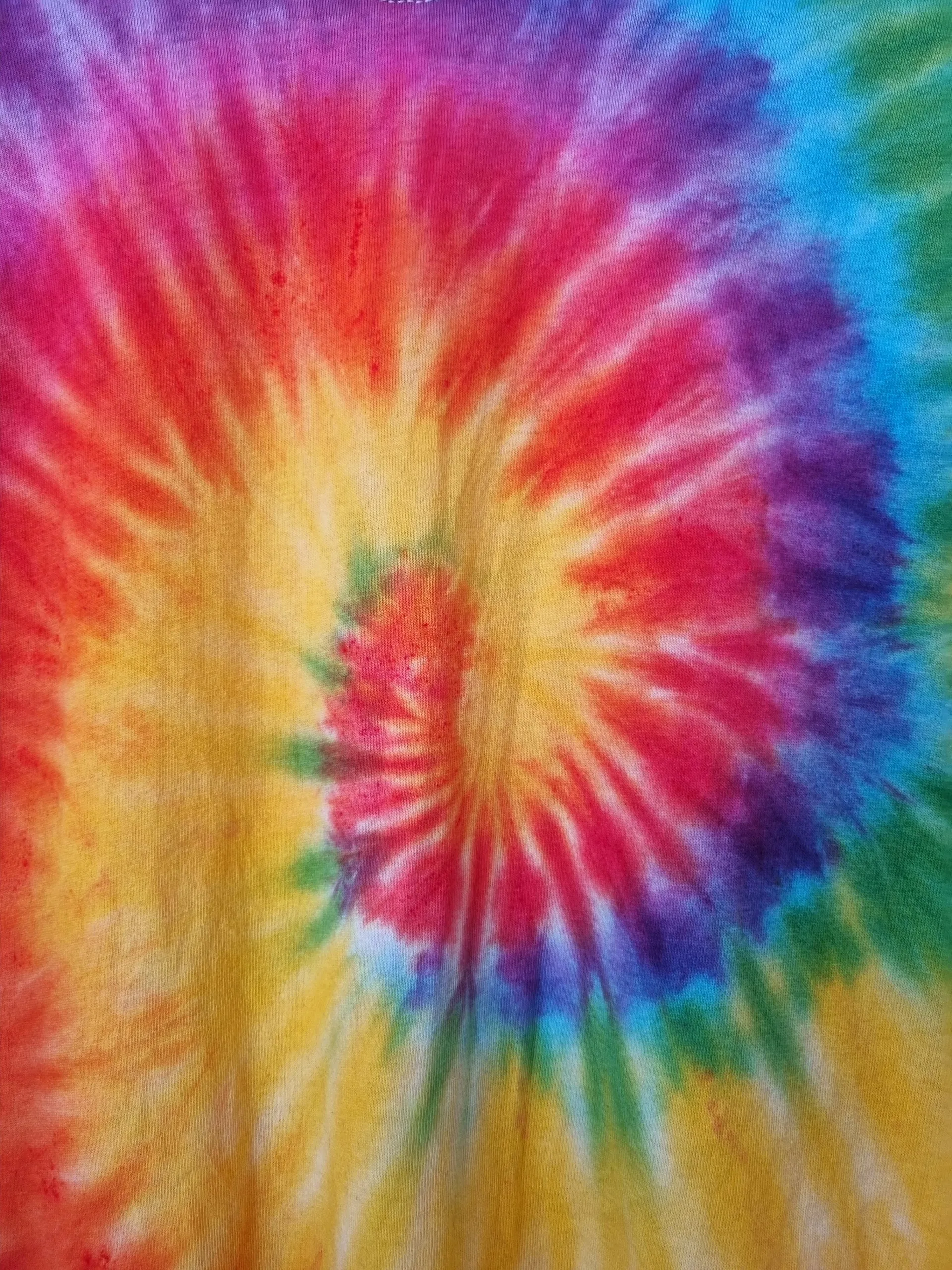 Hand Designed Rainbow Tie-Dye Shirt