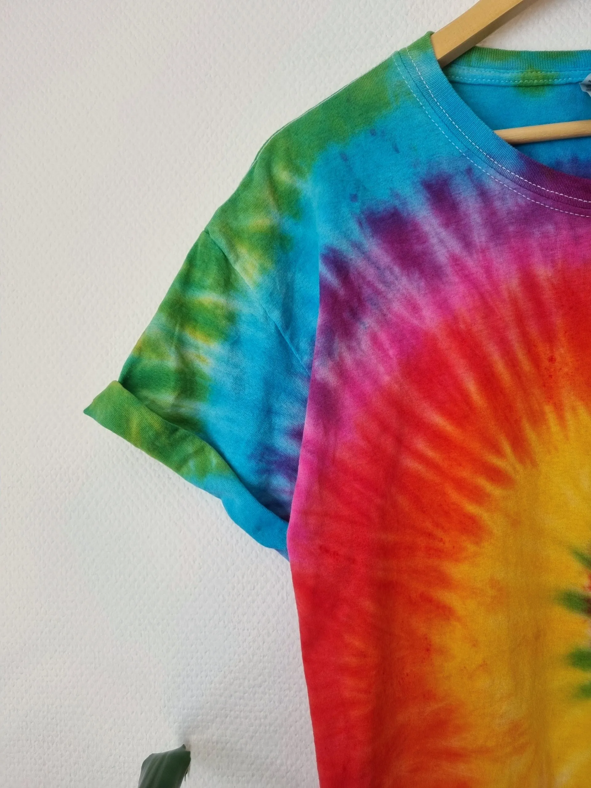 Hand Designed Rainbow Tie-Dye Shirt