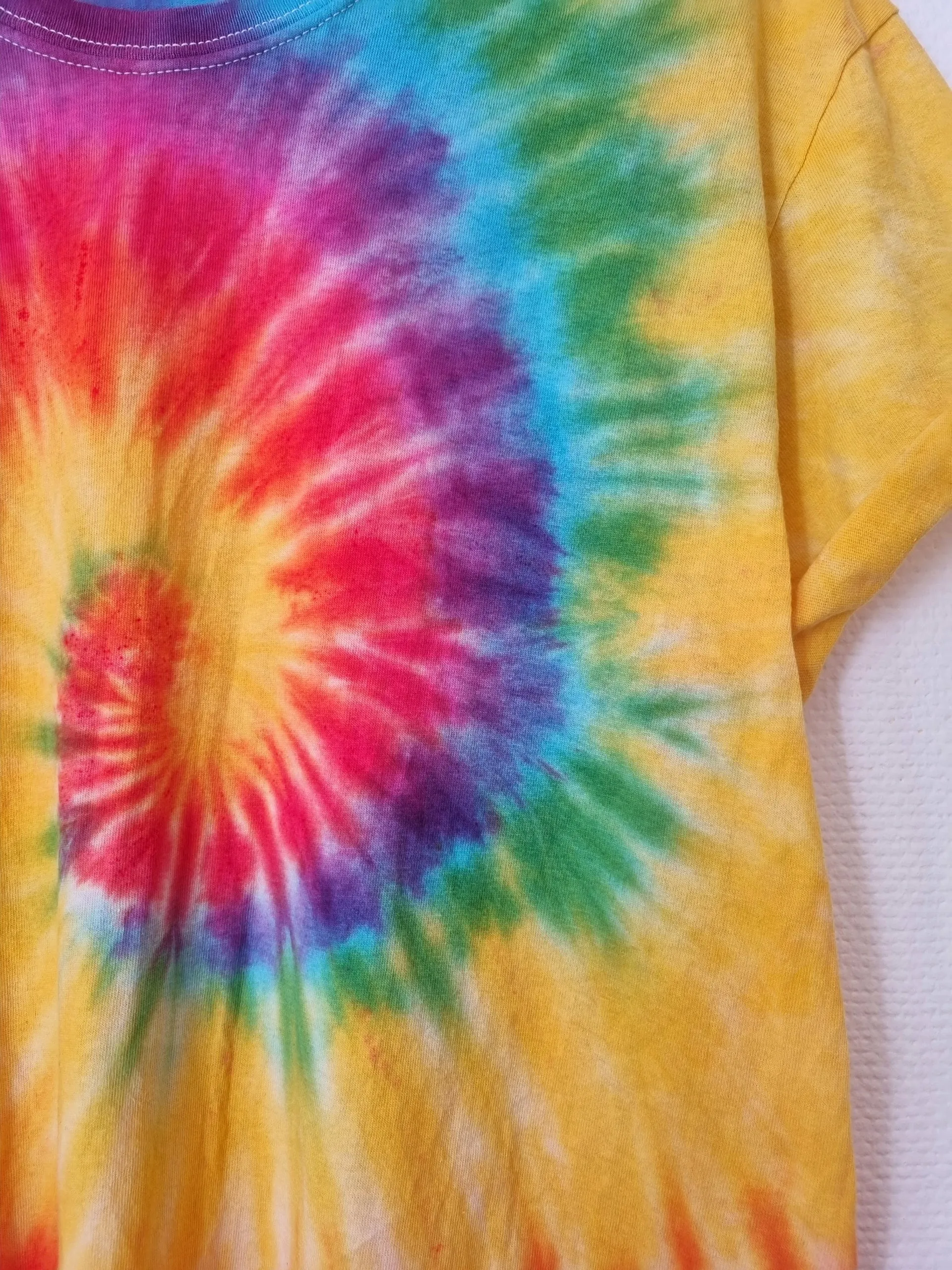 Hand Designed Rainbow Tie-Dye Shirt