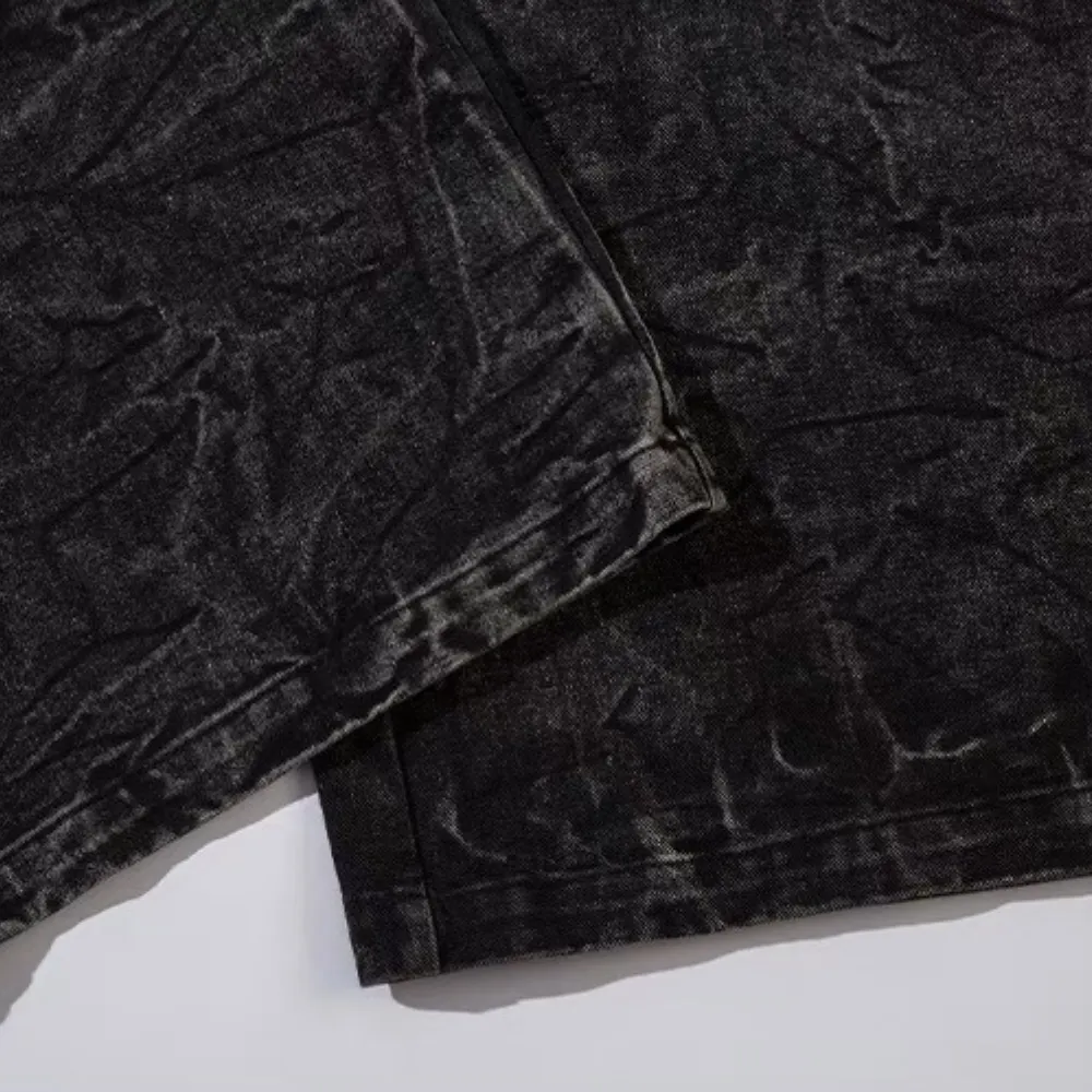 High Street Hip-hop Distressed Washed Jeans