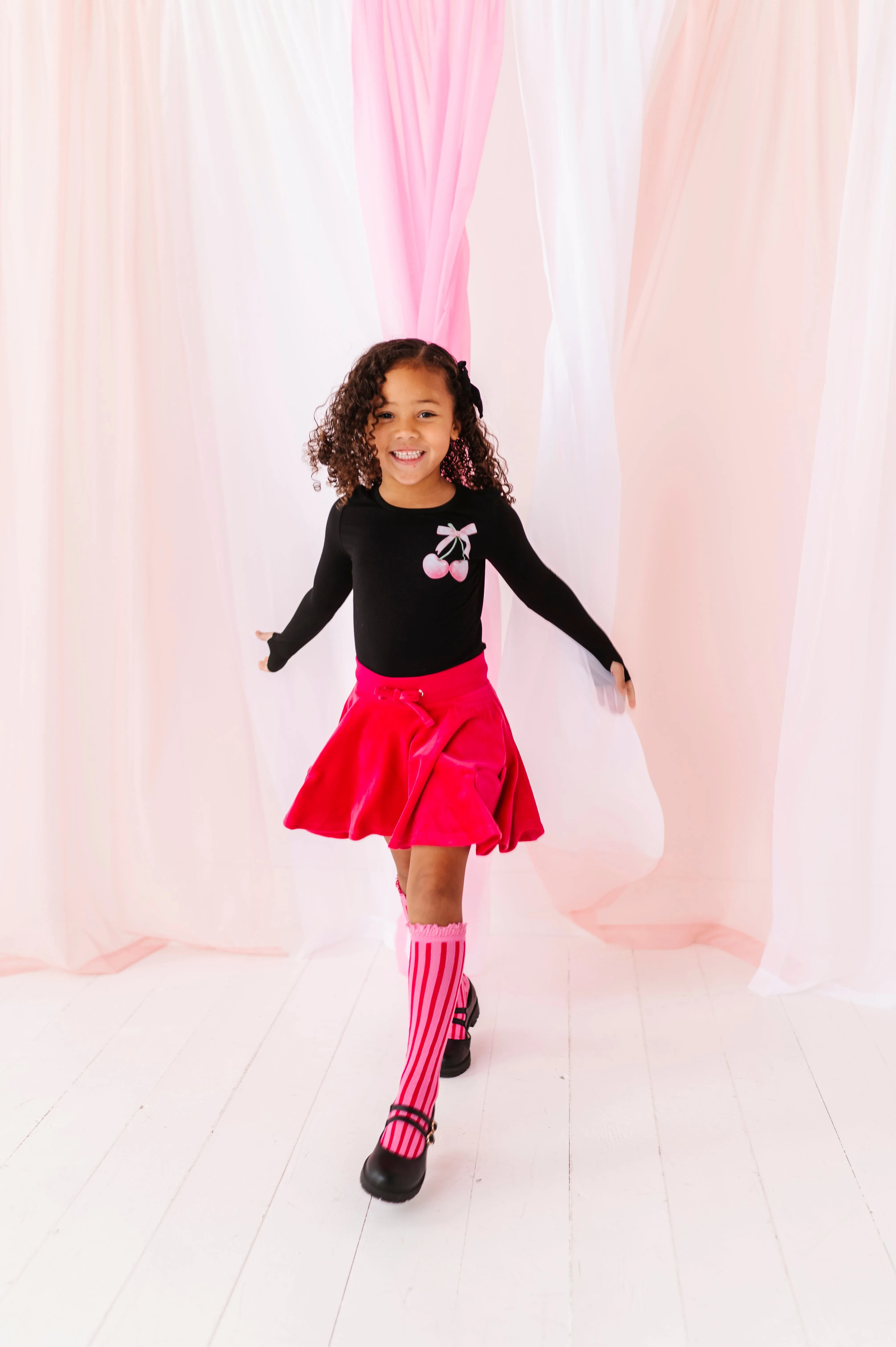 Hot Pink Velour | SKORT