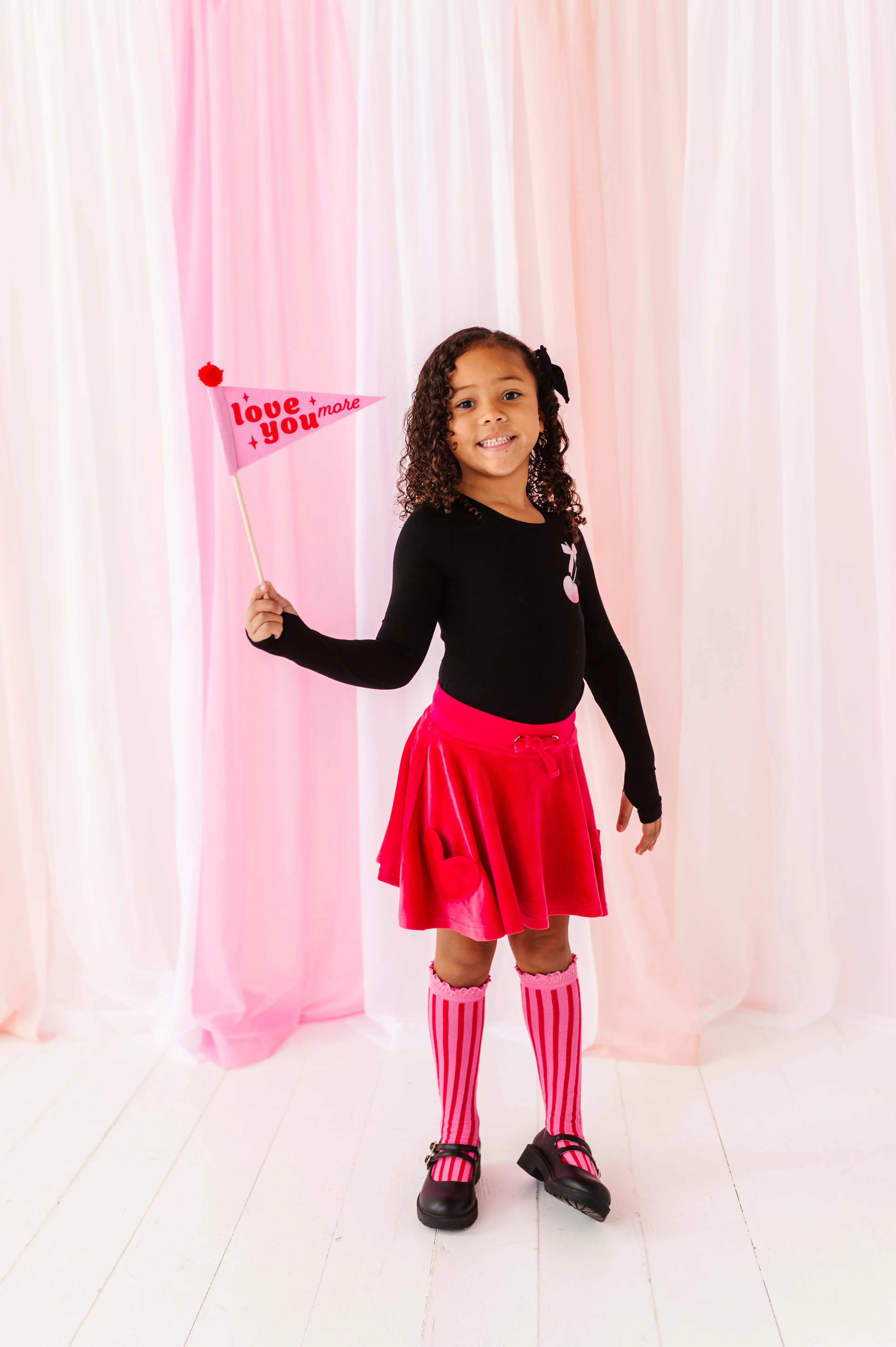 Hot Pink Velour | SKORT