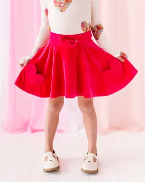 Hot Pink Velour | SKORT