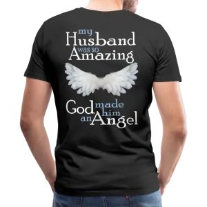 Husband Amazing Angel Men's Premium T-Shirt (CK1487)