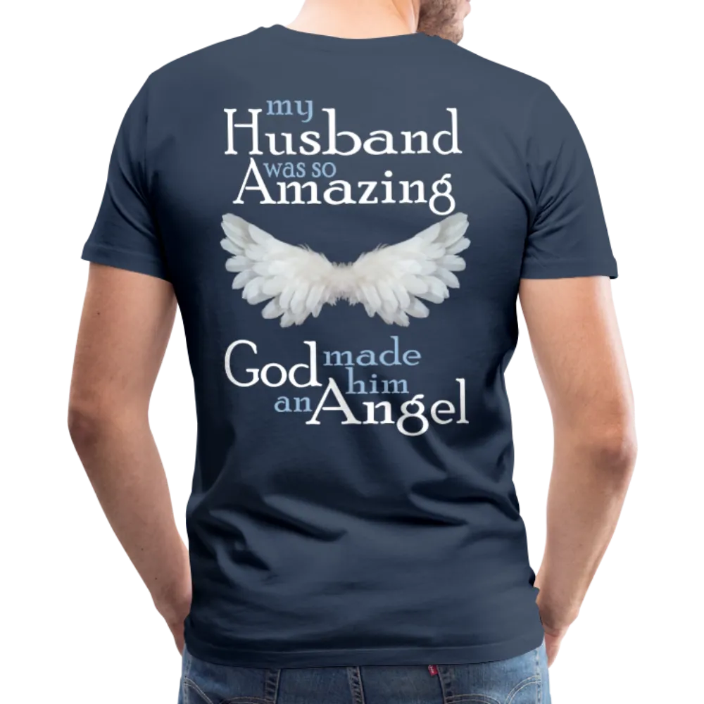 Husband Amazing Angel Men's Premium T-Shirt (CK1487)