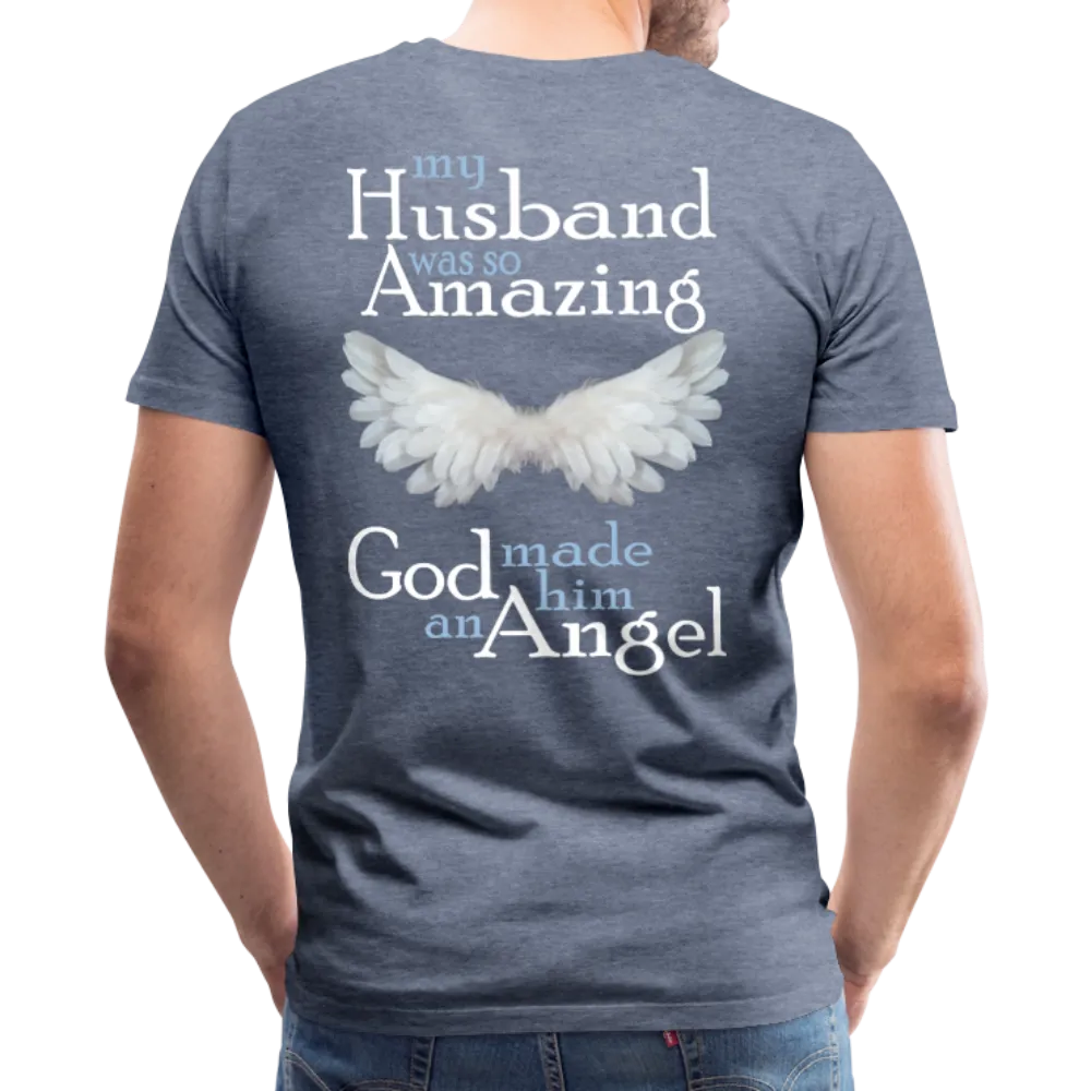 Husband Amazing Angel Men's Premium T-Shirt (CK1487)