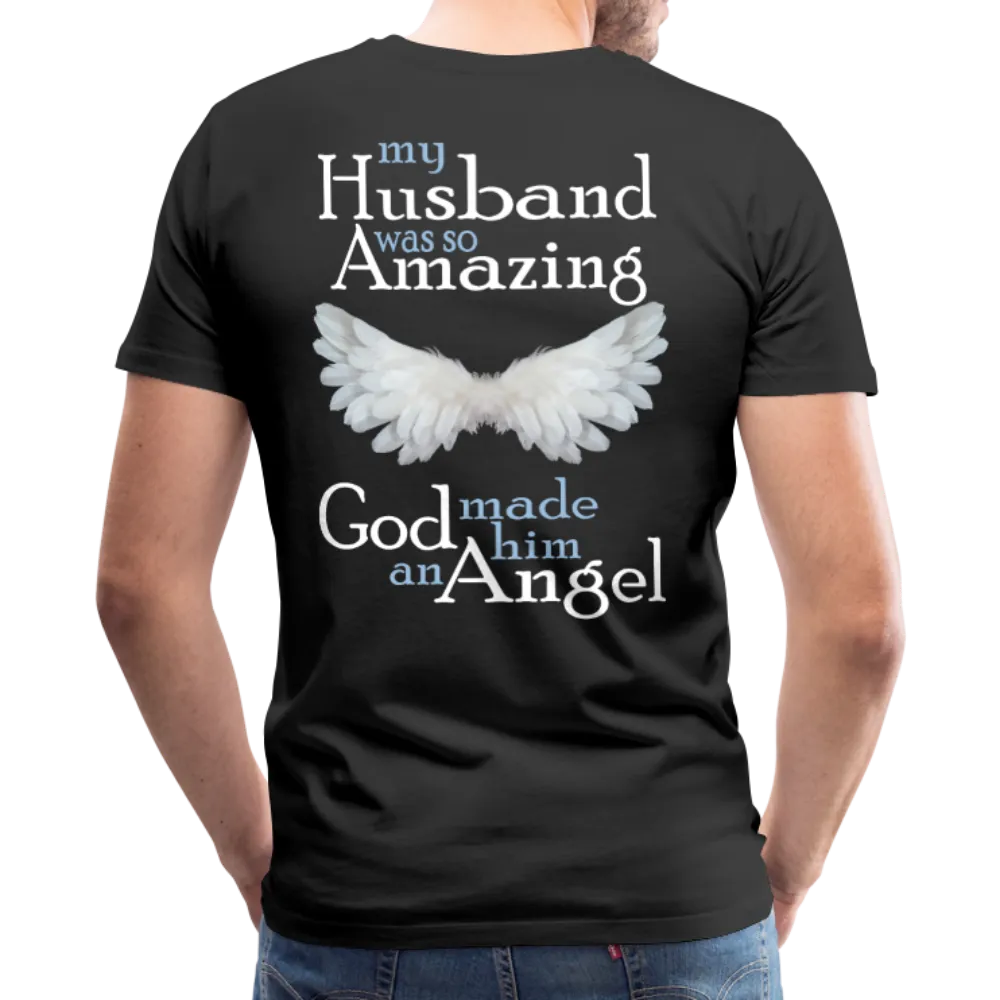 Husband Amazing Angel Men's Premium T-Shirt (CK1487)