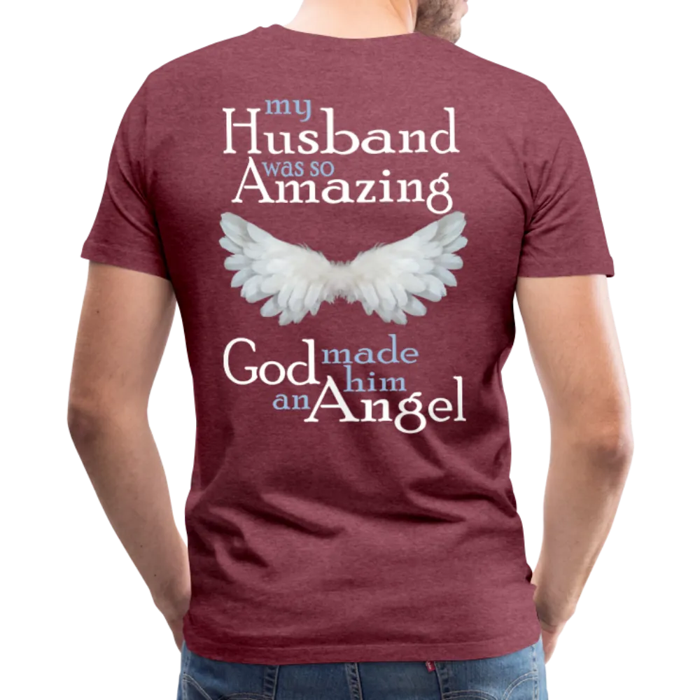 Husband Amazing Angel Men's Premium T-Shirt (CK1487)