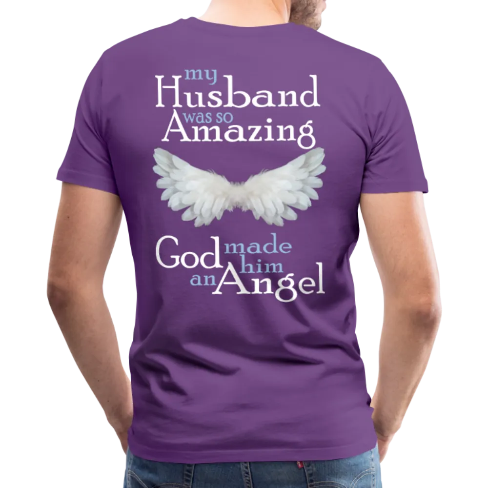 Husband Amazing Angel Men's Premium T-Shirt (CK1487)