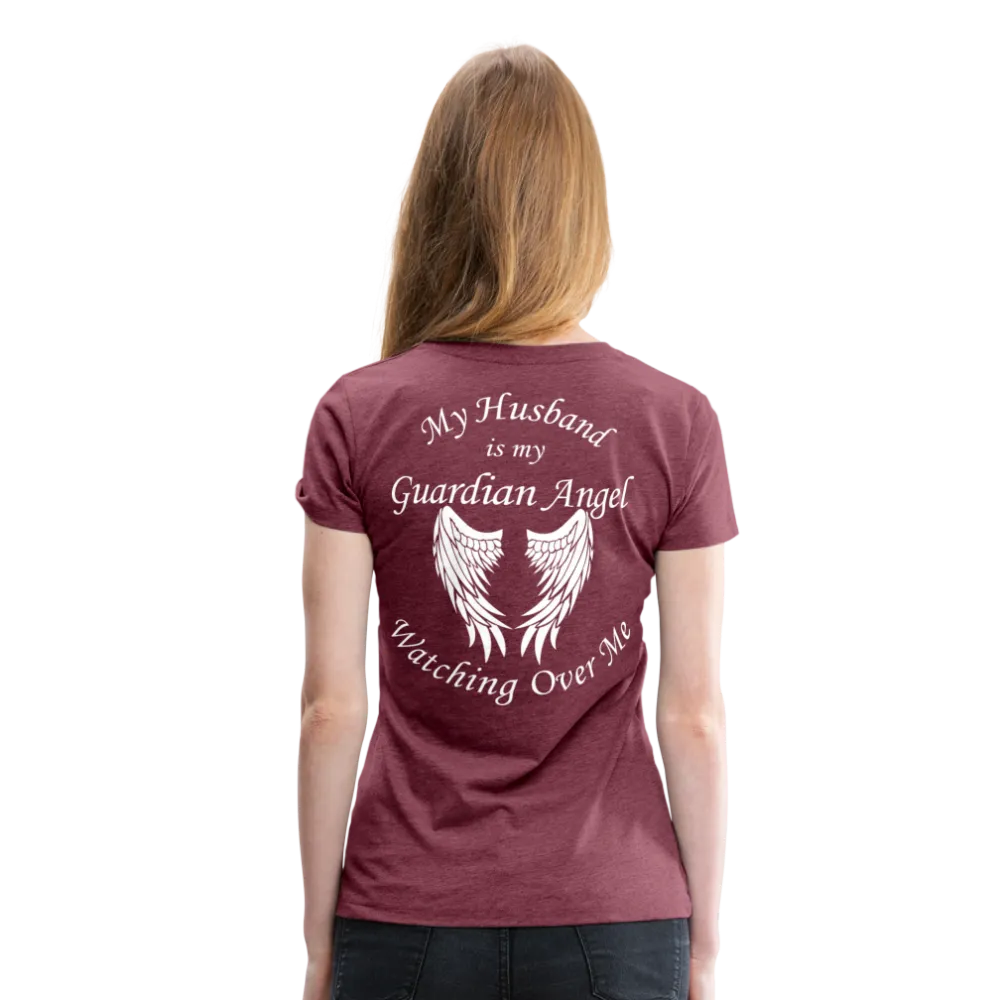 Husband Guardian Angel Women’s Premium T-Shirt (CK3555)