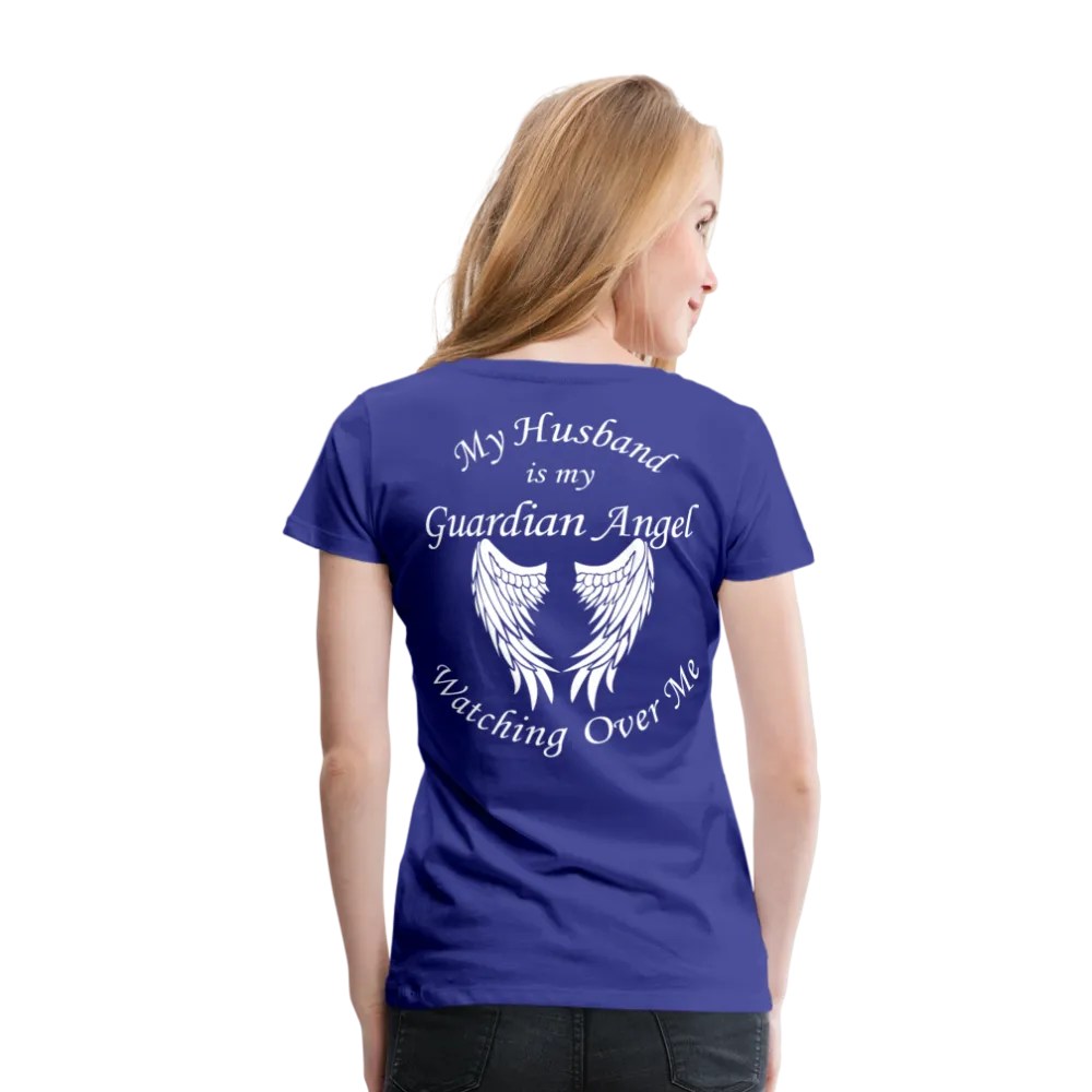 Husband Guardian Angel Women’s Premium T-Shirt (CK3555)