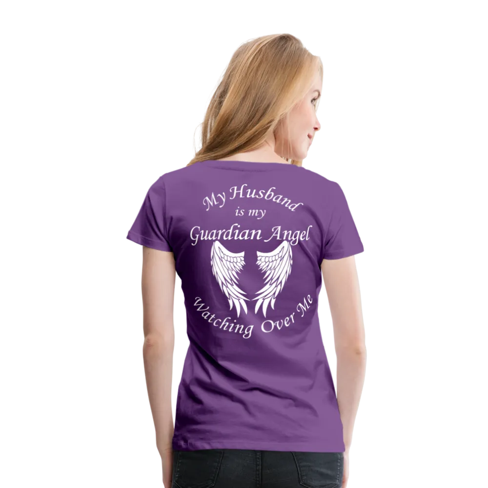 Husband Guardian Angel Women’s Premium T-Shirt (CK3555)