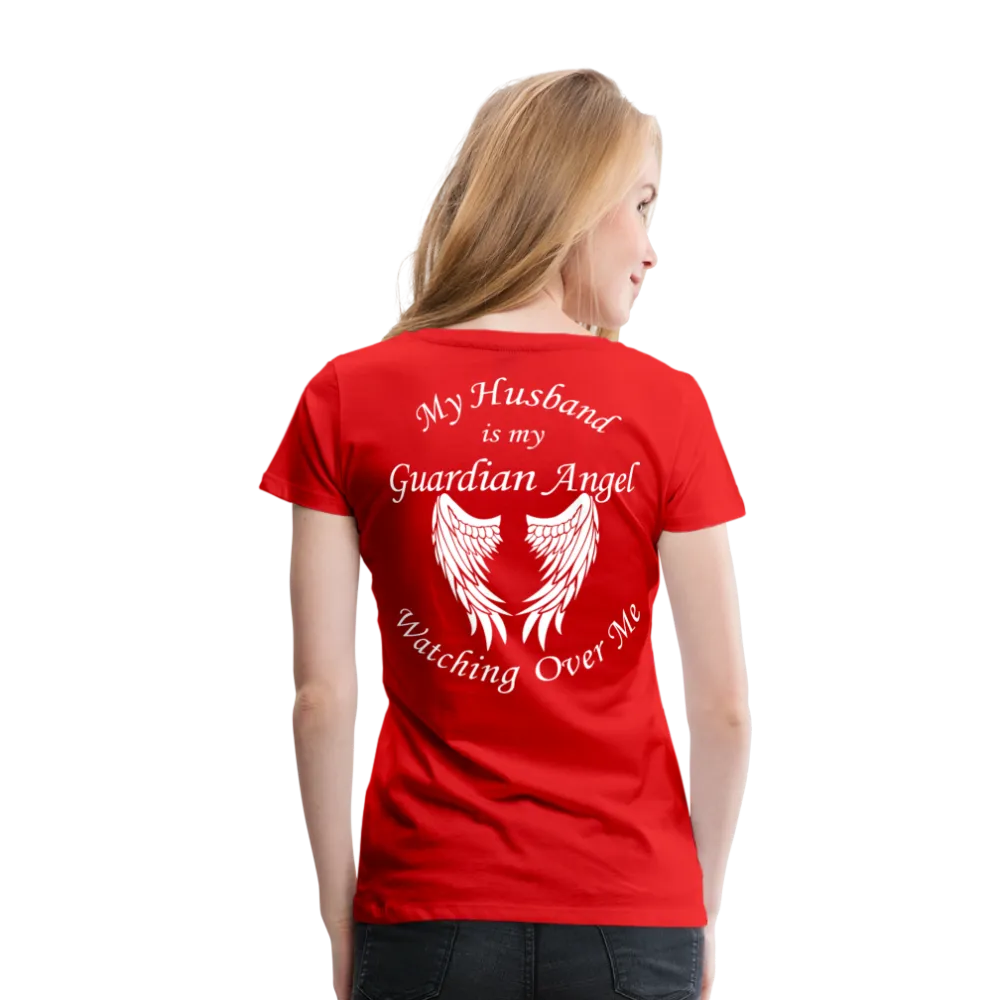 Husband Guardian Angel Women’s Premium T-Shirt (CK3555)