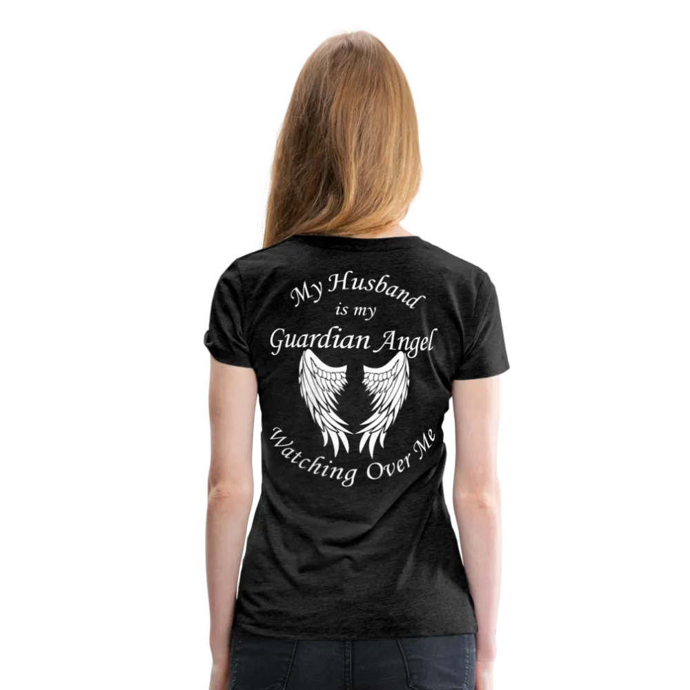 Husband Guardian Angel Women’s Premium T-Shirt (CK3555)