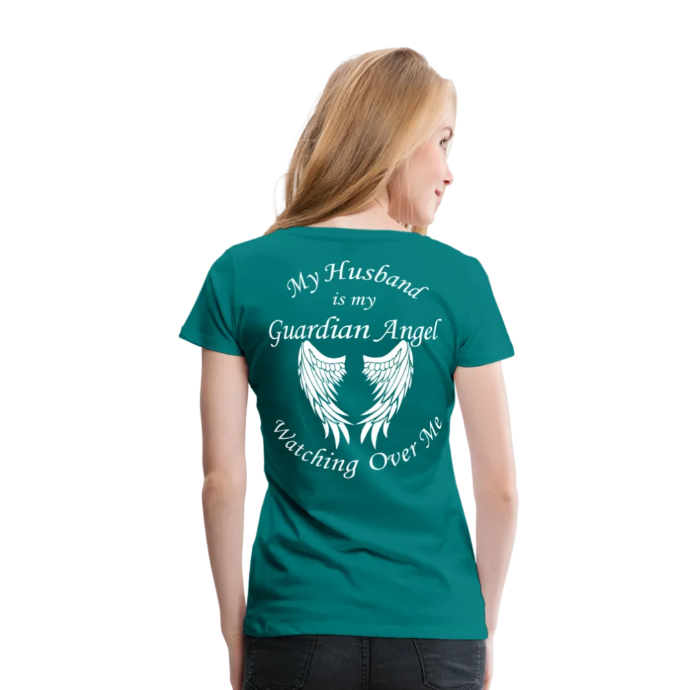 Husband Guardian Angel Women’s Premium T-Shirt (CK3555)
