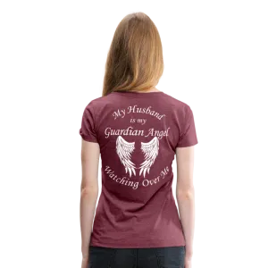 Husband Guardian Angel Women’s Premium T-Shirt (CK3555)