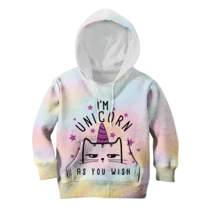 I'm Unicorn As You Wish Custom Cosplay Kid Hoodie