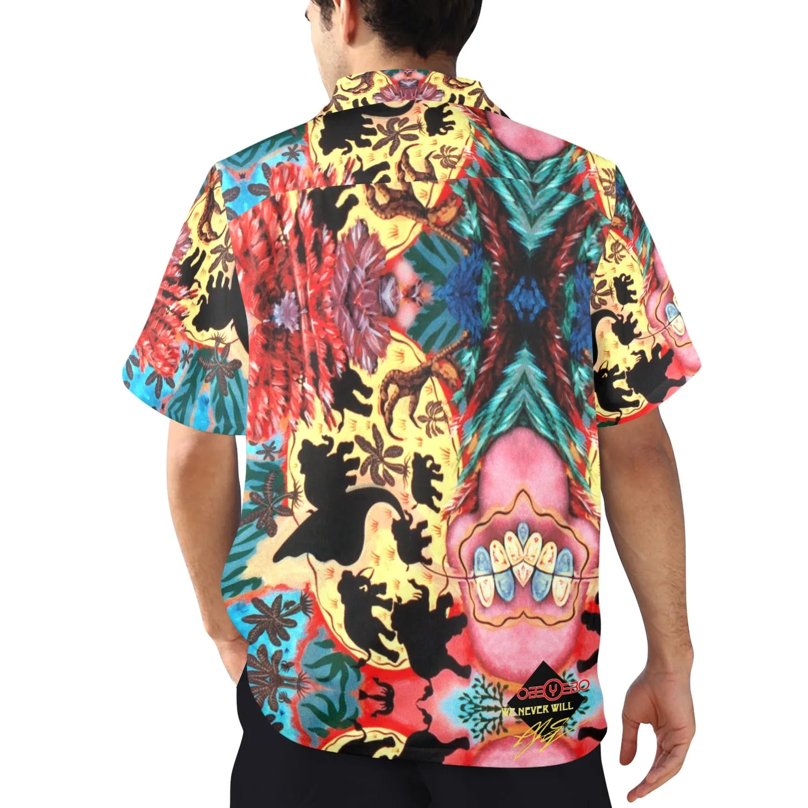Improv Cockfight Men's Hawaiian Shirt