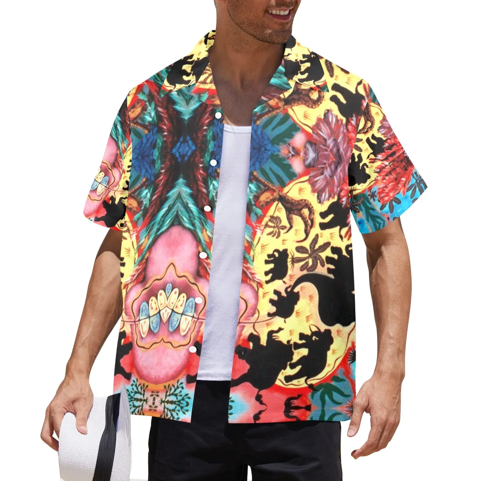 Improv Cockfight Men's Hawaiian Shirt
