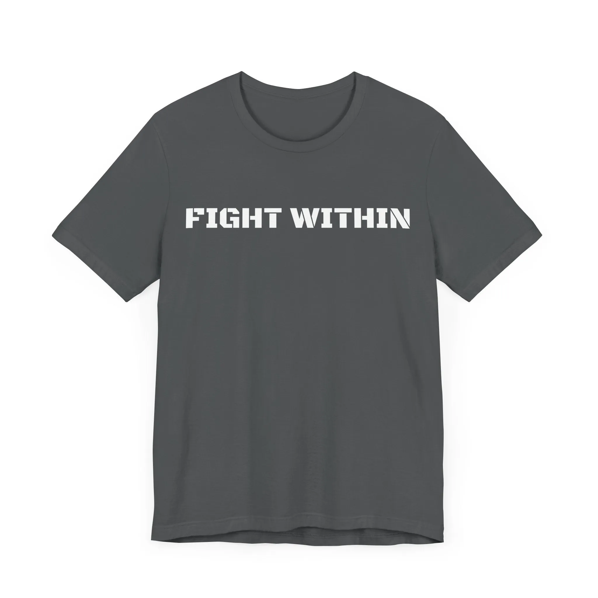 Inspirational Gym Shirts for Men - Motivation for Your Workout - FIGHT WITHIN - Front