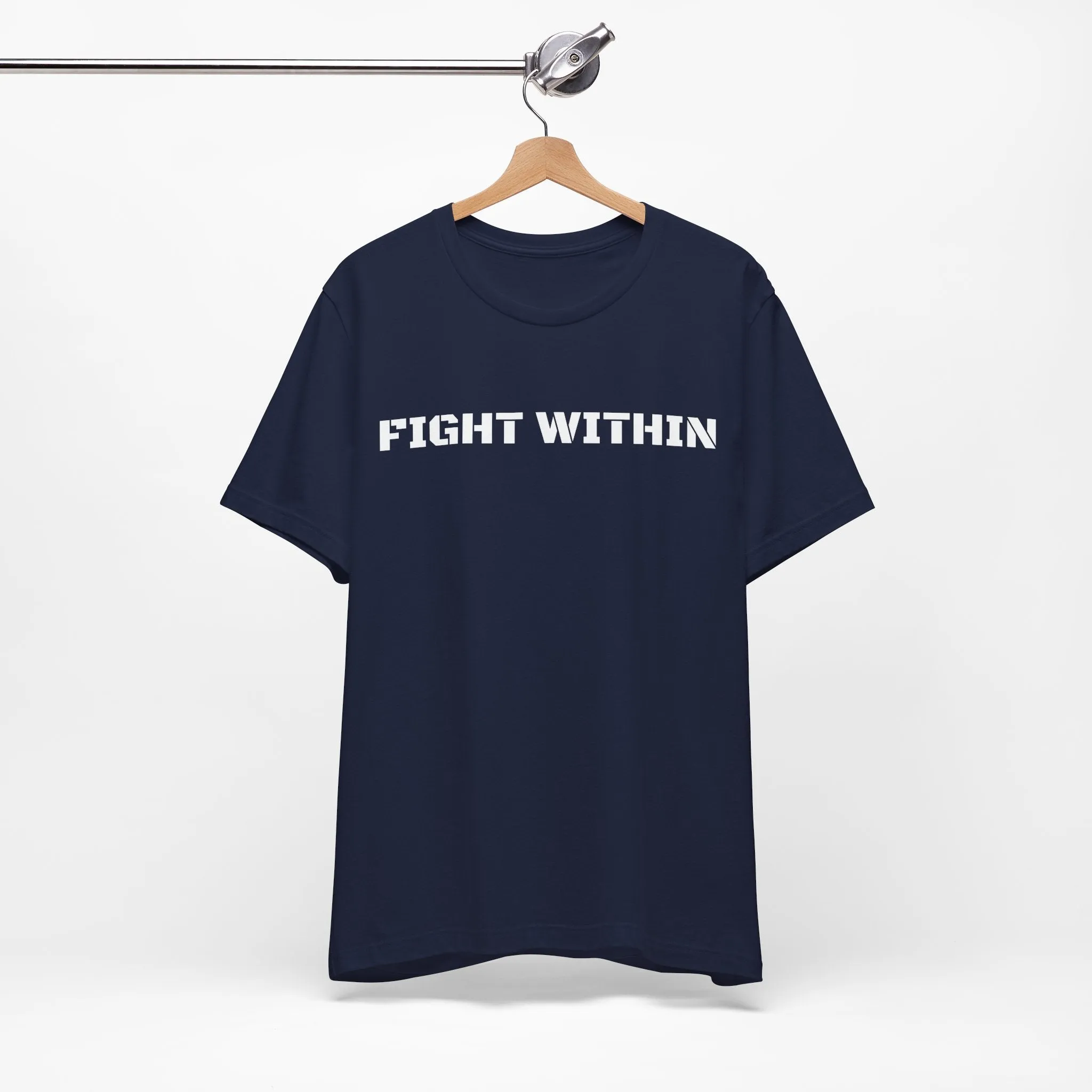 Inspirational Gym Shirts for Men - Motivation for Your Workout - FIGHT WITHIN - Front