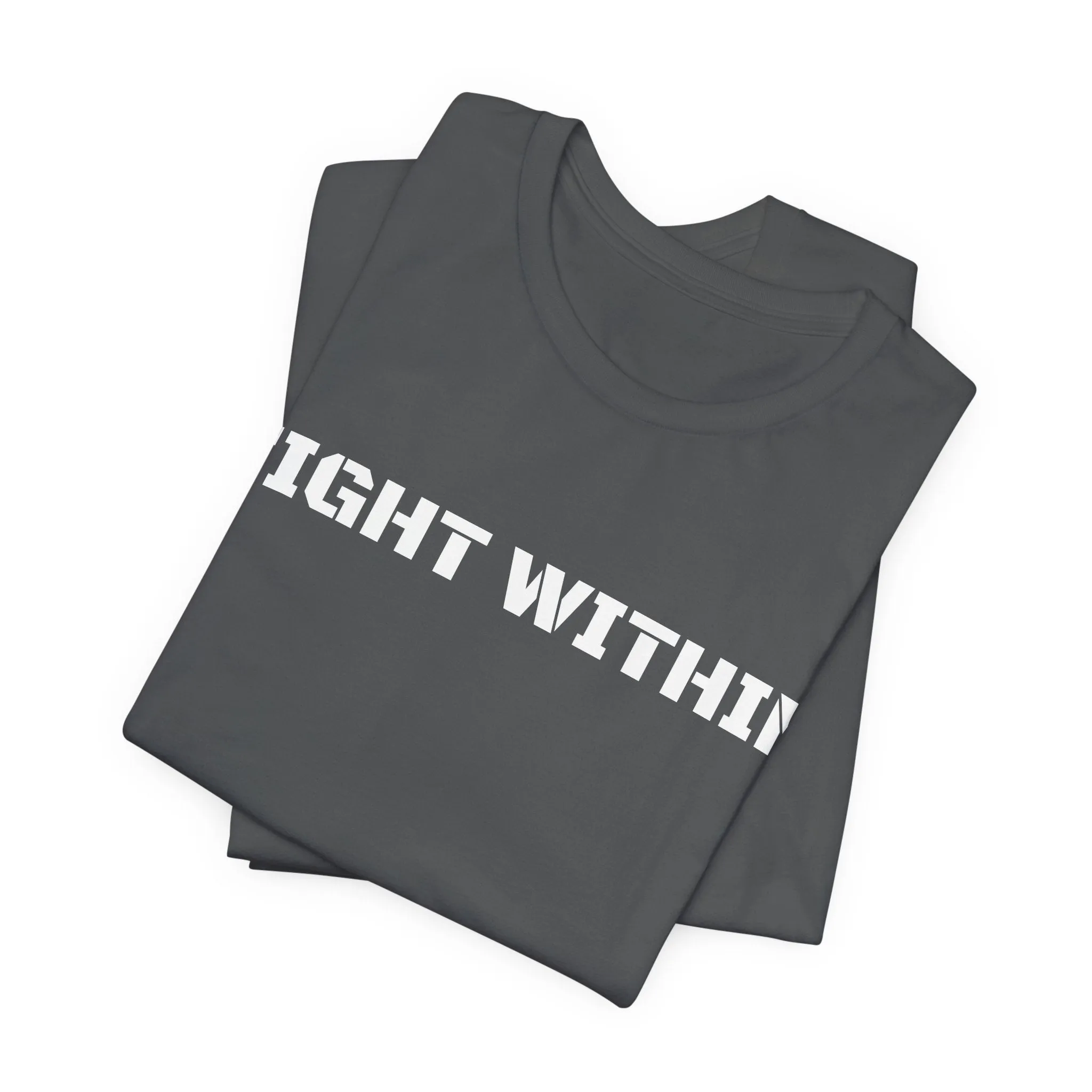 Inspirational Gym Shirts for Men - Motivation for Your Workout - FIGHT WITHIN - Front