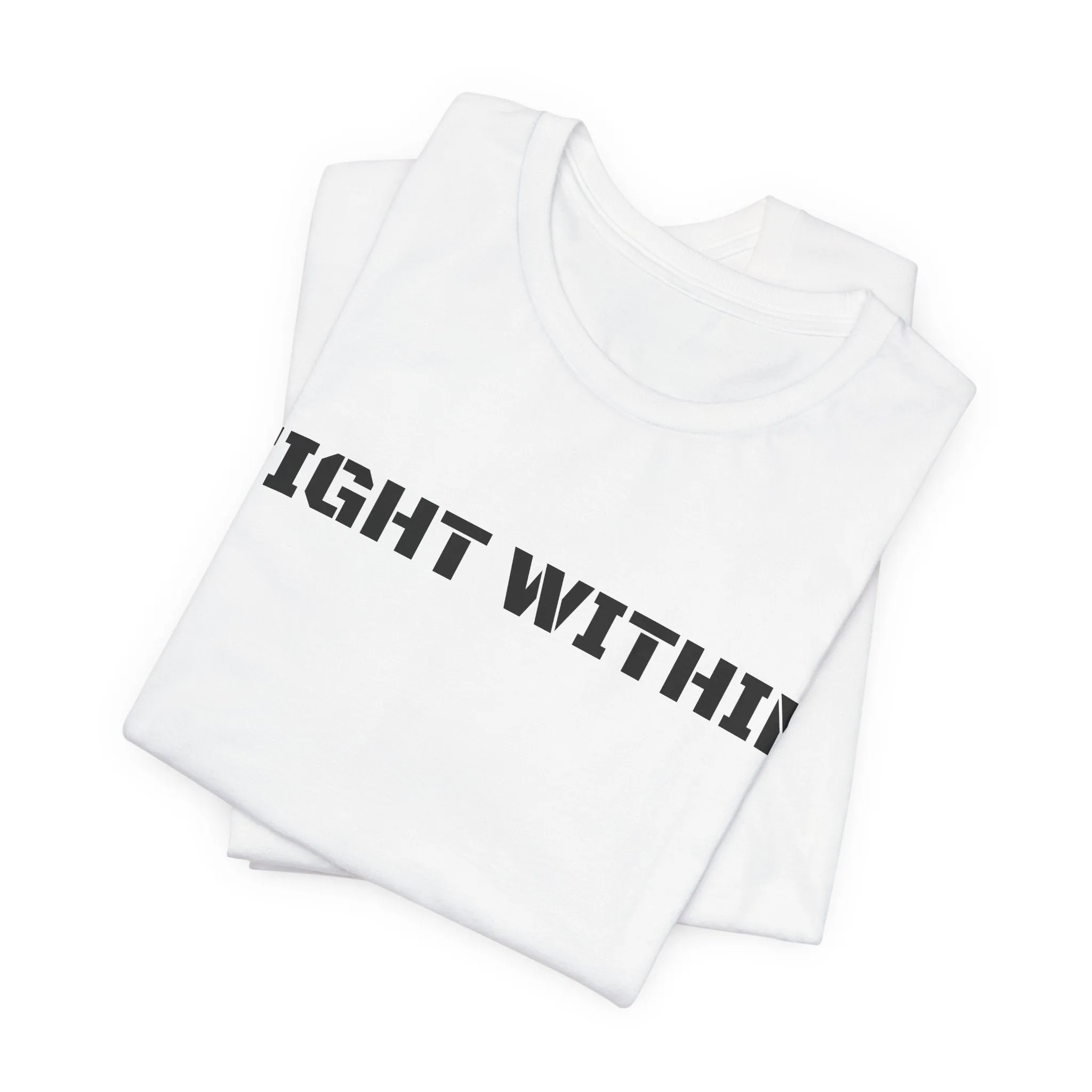 Inspirational Gym Shirts for Men - Motivation for Your Workout - FIGHT WITHIN - Front