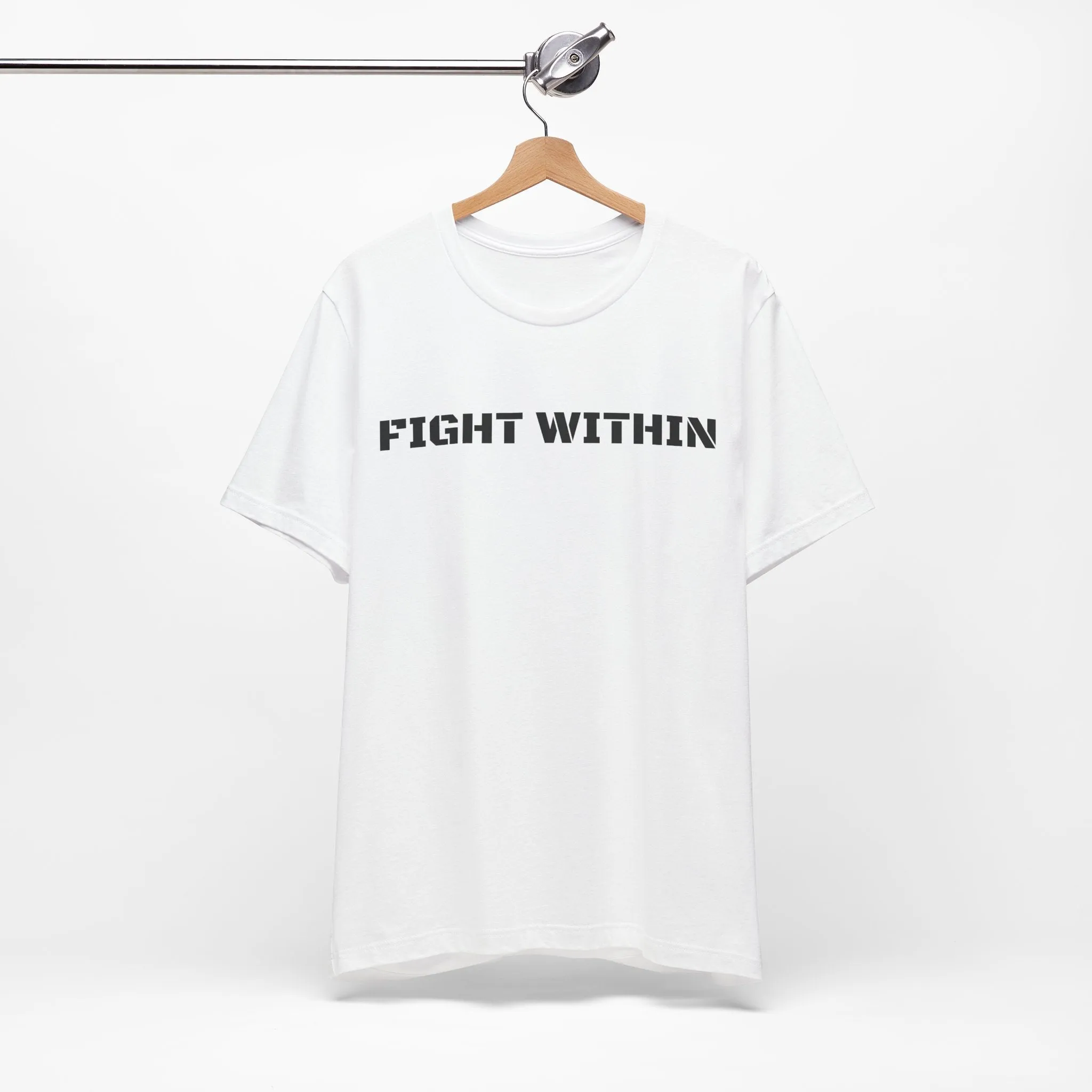 Inspirational Gym Shirts for Men - Motivation for Your Workout - FIGHT WITHIN - Front