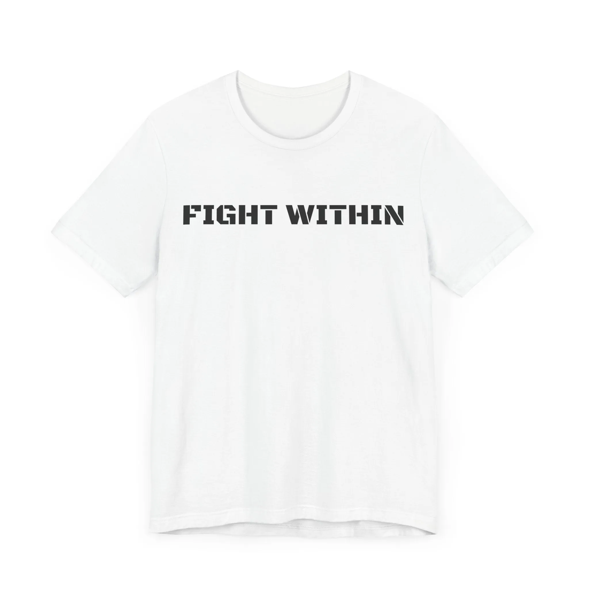 Inspirational Gym Shirts for Men - Motivation for Your Workout - FIGHT WITHIN - Front