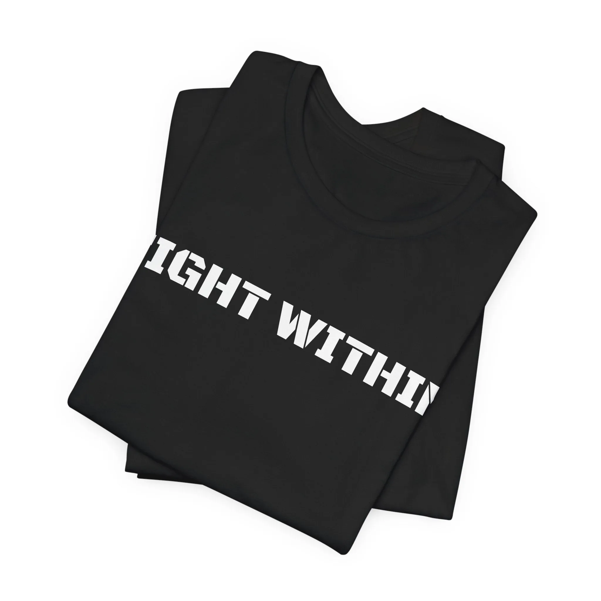 Inspirational Gym Shirts for Men - Motivation for Your Workout - FIGHT WITHIN - Front