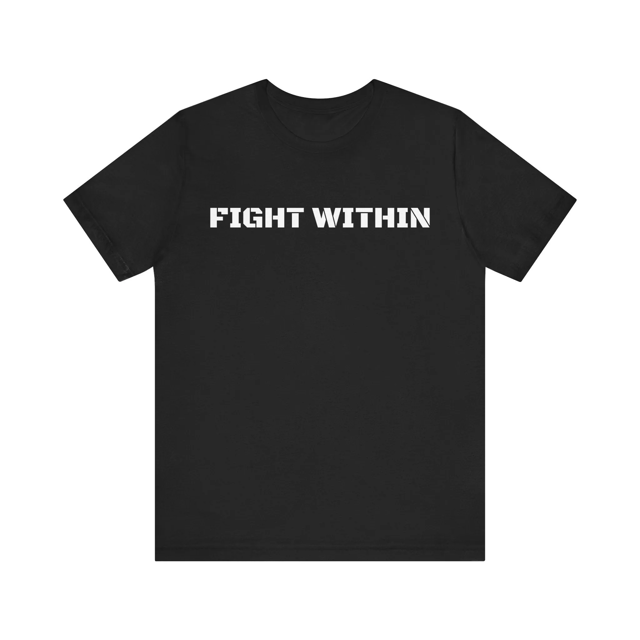 Inspirational Gym Shirts for Men - Motivation for Your Workout - FIGHT WITHIN - Front