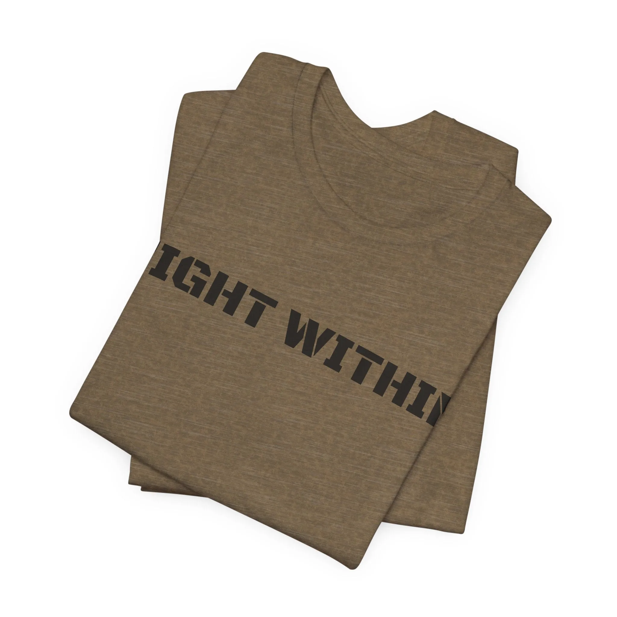 Inspirational Gym Shirts for Men - Motivation for Your Workout - FIGHT WITHIN - Front
