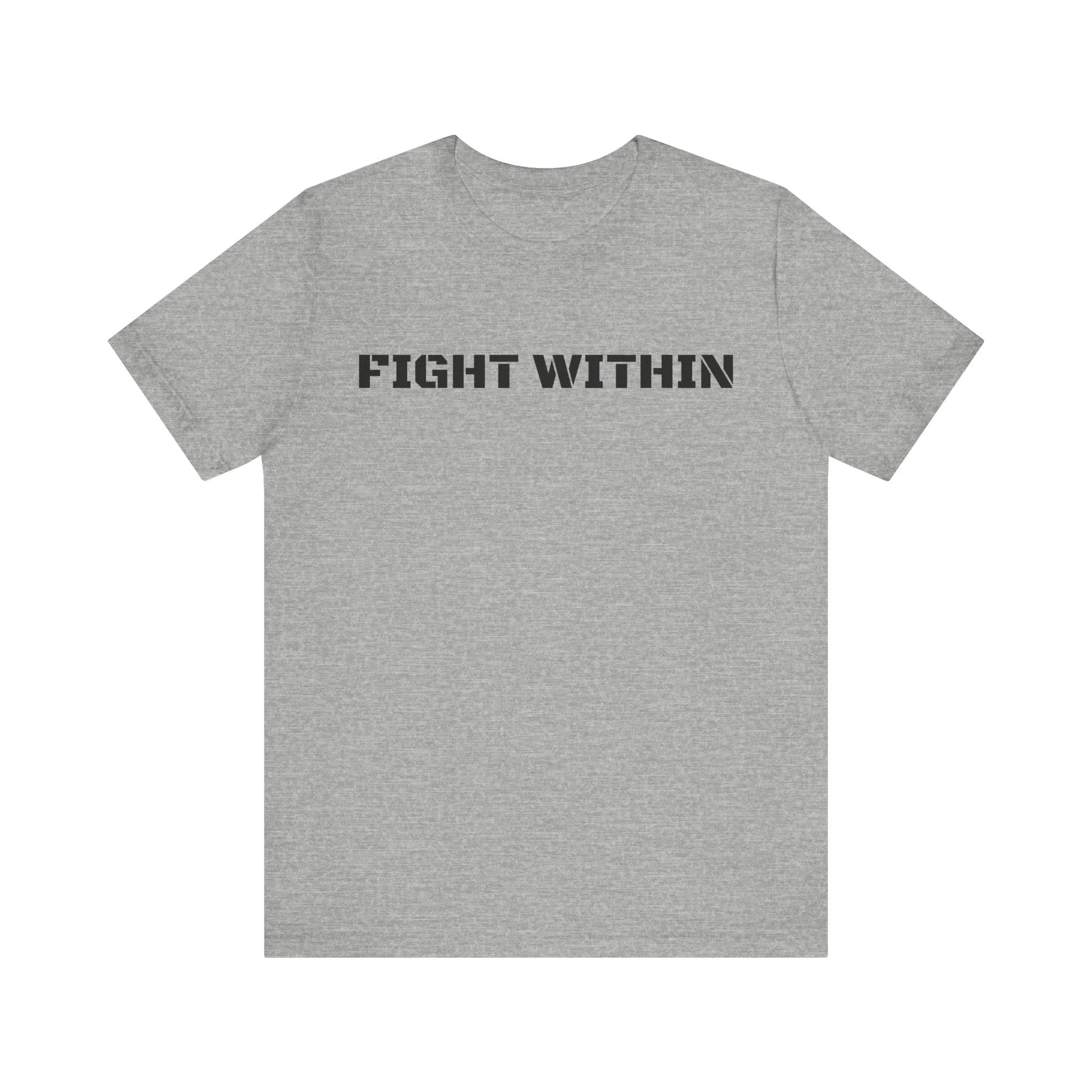 Inspirational Gym Shirts for Men - Motivation for Your Workout - FIGHT WITHIN - Front