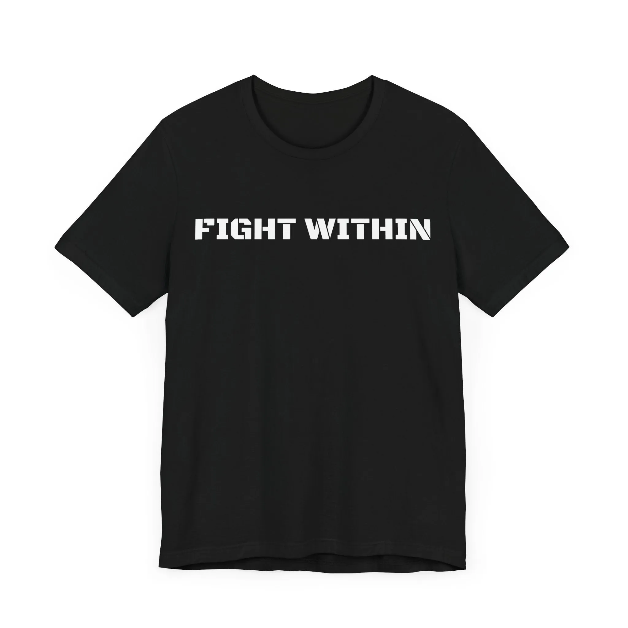 Inspirational Gym Shirts for Men - Motivation for Your Workout - FIGHT WITHIN - Front