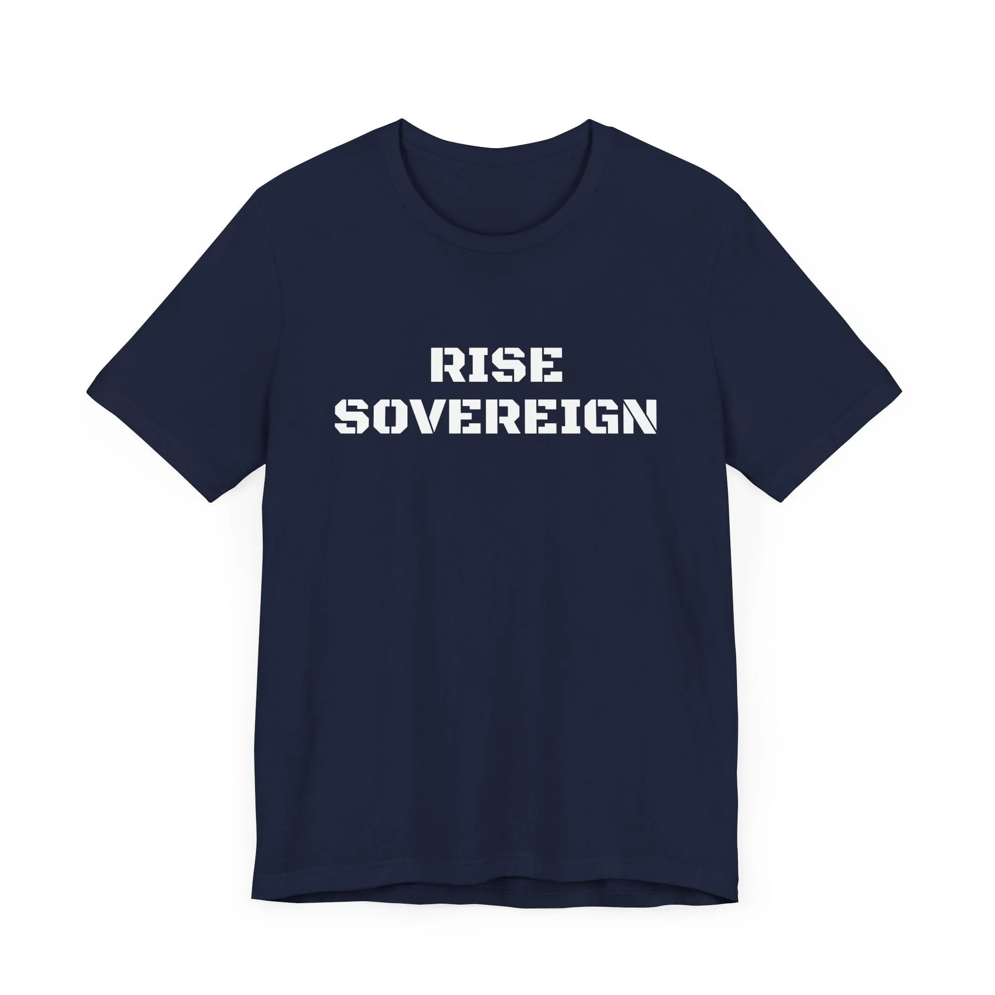 Inspirational Gym Shirts for Men - Motivation for Your Workout - RISE SOVEREIGN - Front