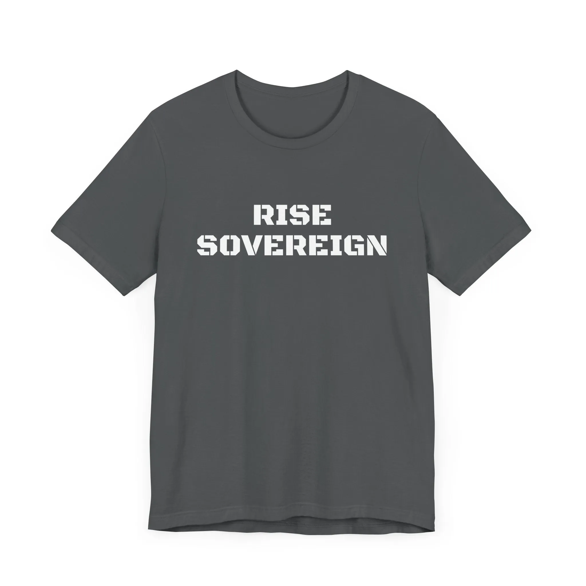 Inspirational Gym Shirts for Men - Motivation for Your Workout - RISE SOVEREIGN - Front