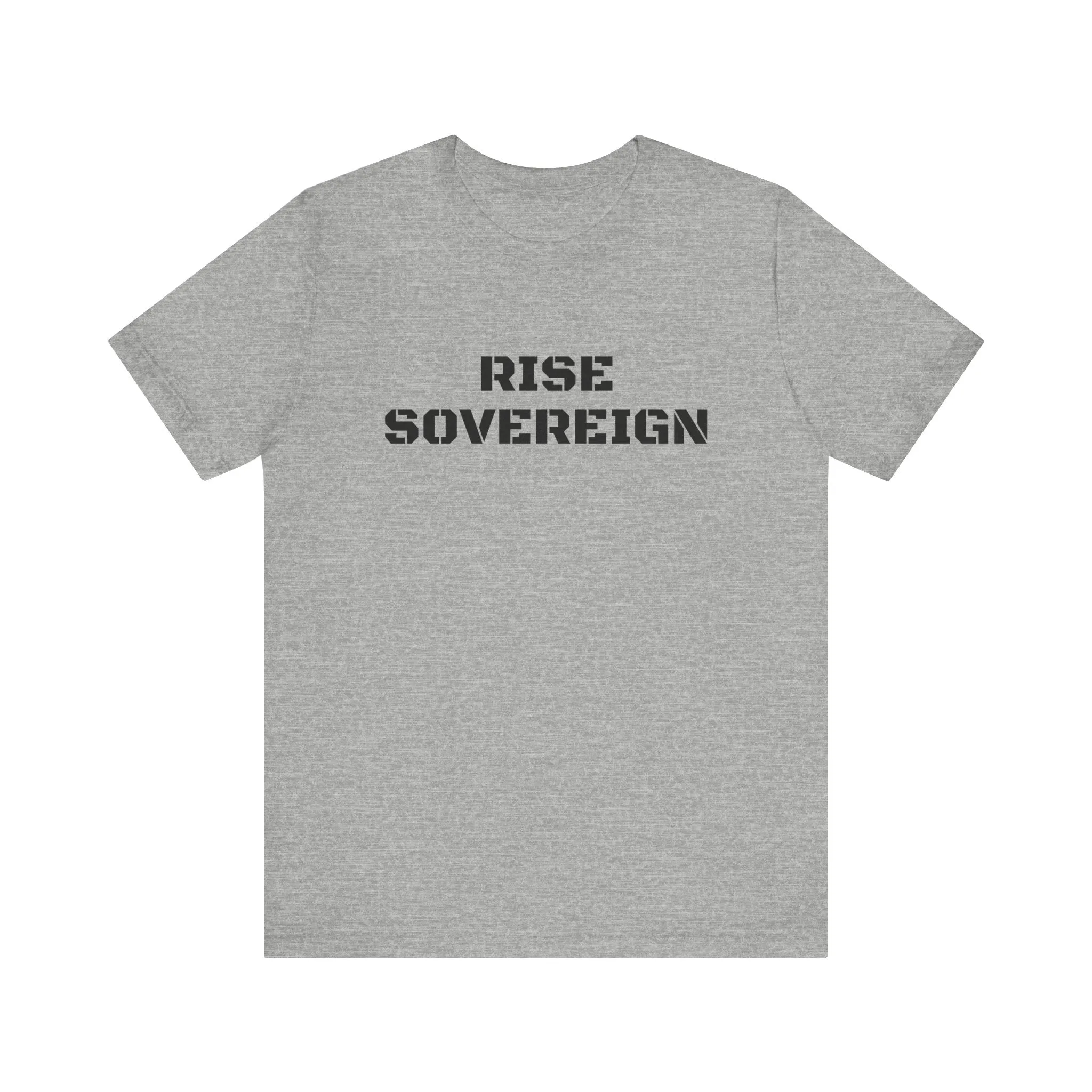 Inspirational Gym Shirts for Men - Motivation for Your Workout - RISE SOVEREIGN - Front