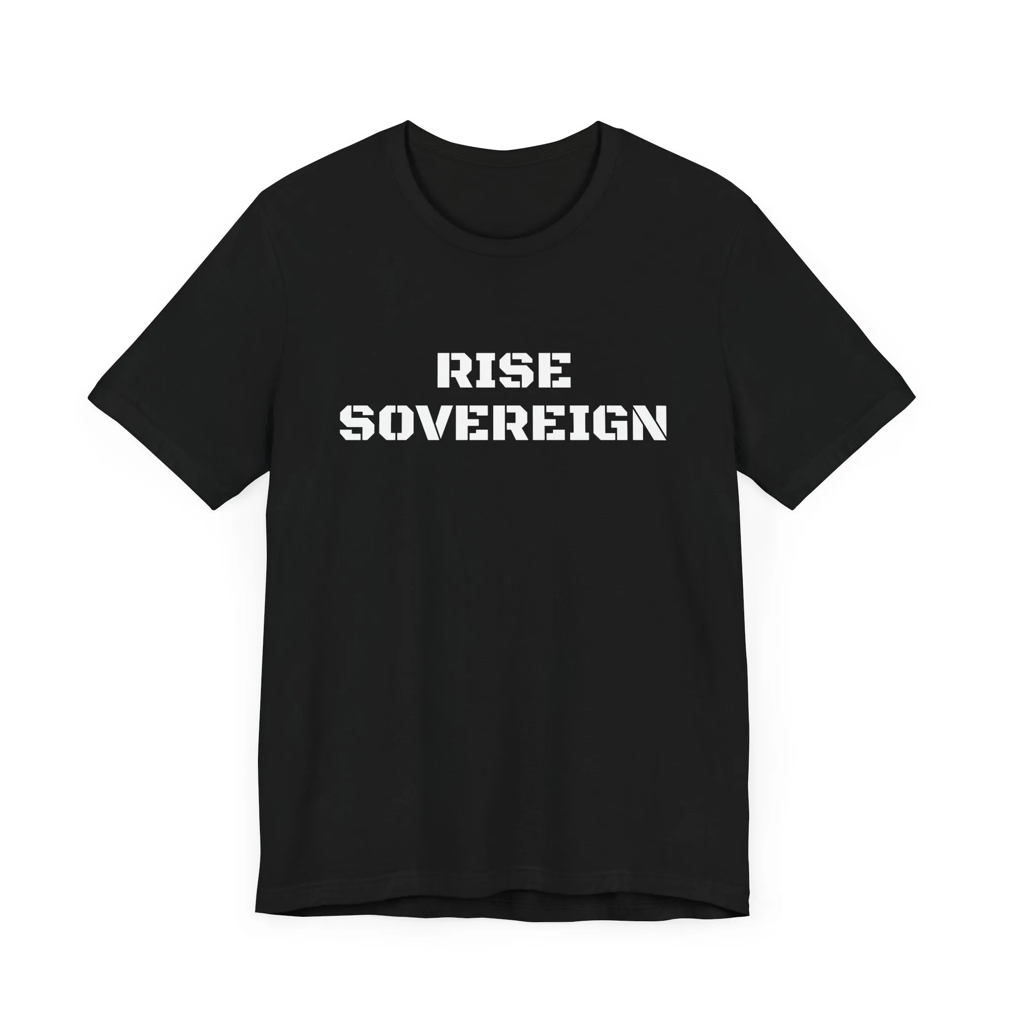 Inspirational Gym Shirts for Men - Motivation for Your Workout - RISE SOVEREIGN - Front