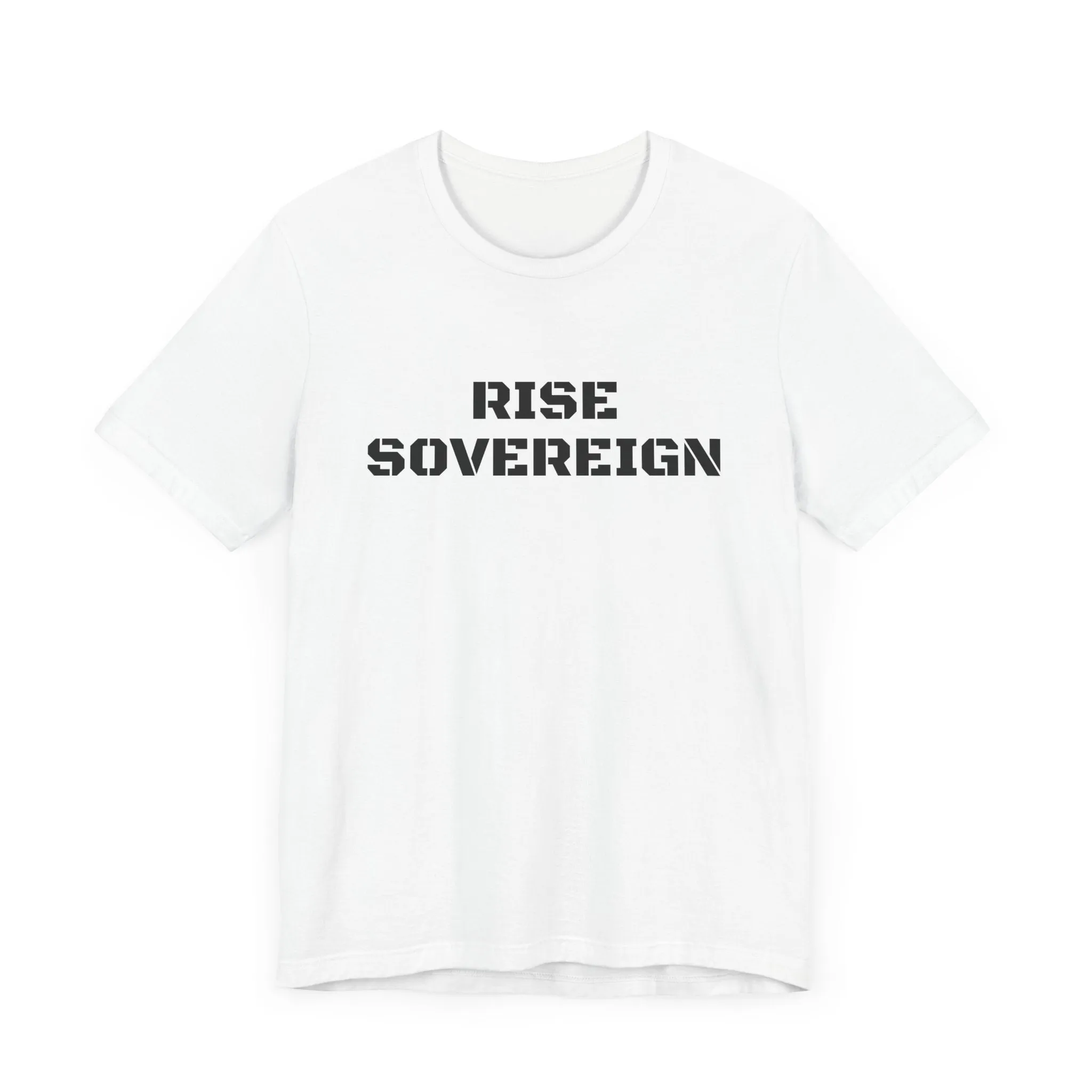 Inspirational Gym Shirts for Men - Motivation for Your Workout - RISE SOVEREIGN - Front