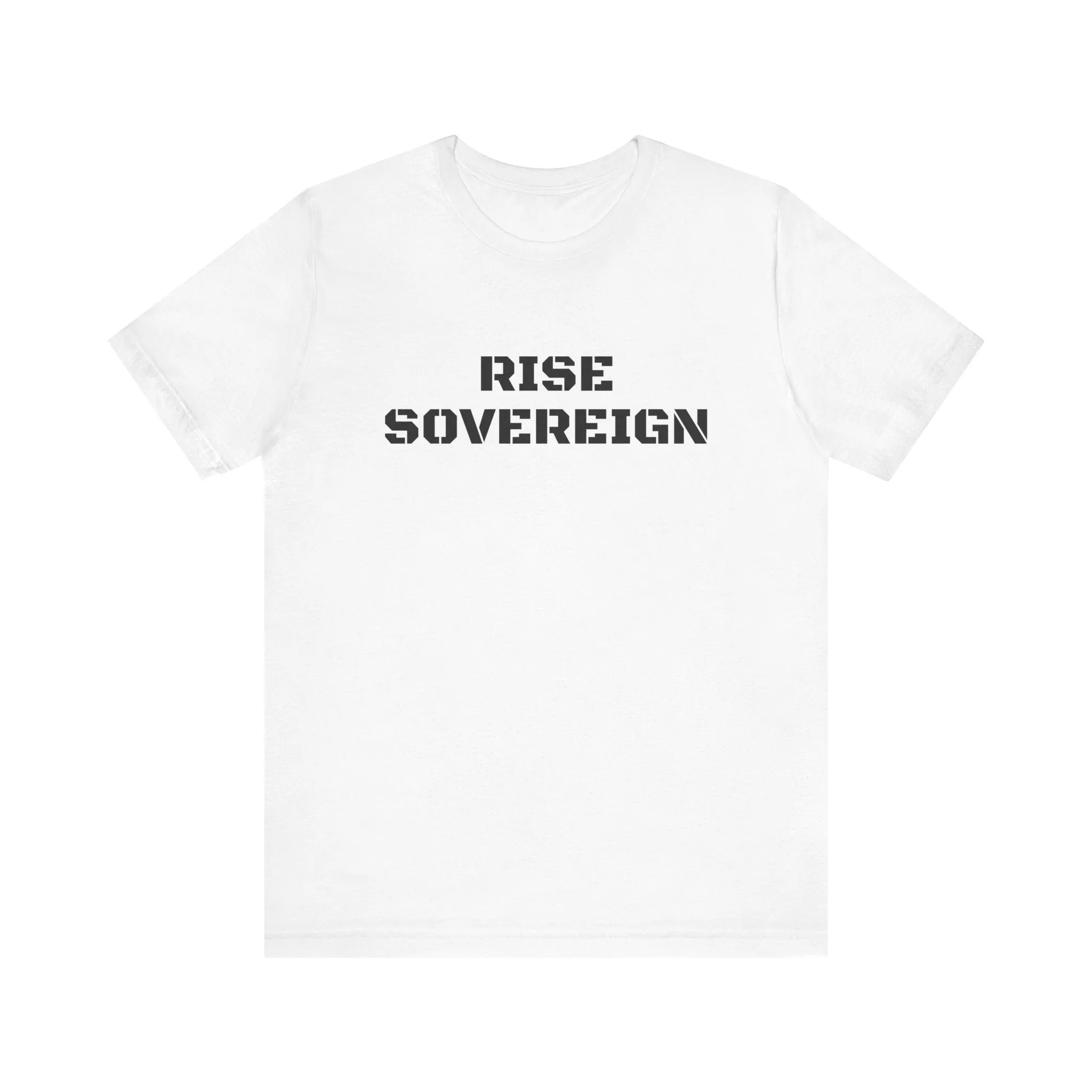 Inspirational Gym Shirts for Men - Motivation for Your Workout - RISE SOVEREIGN - Front