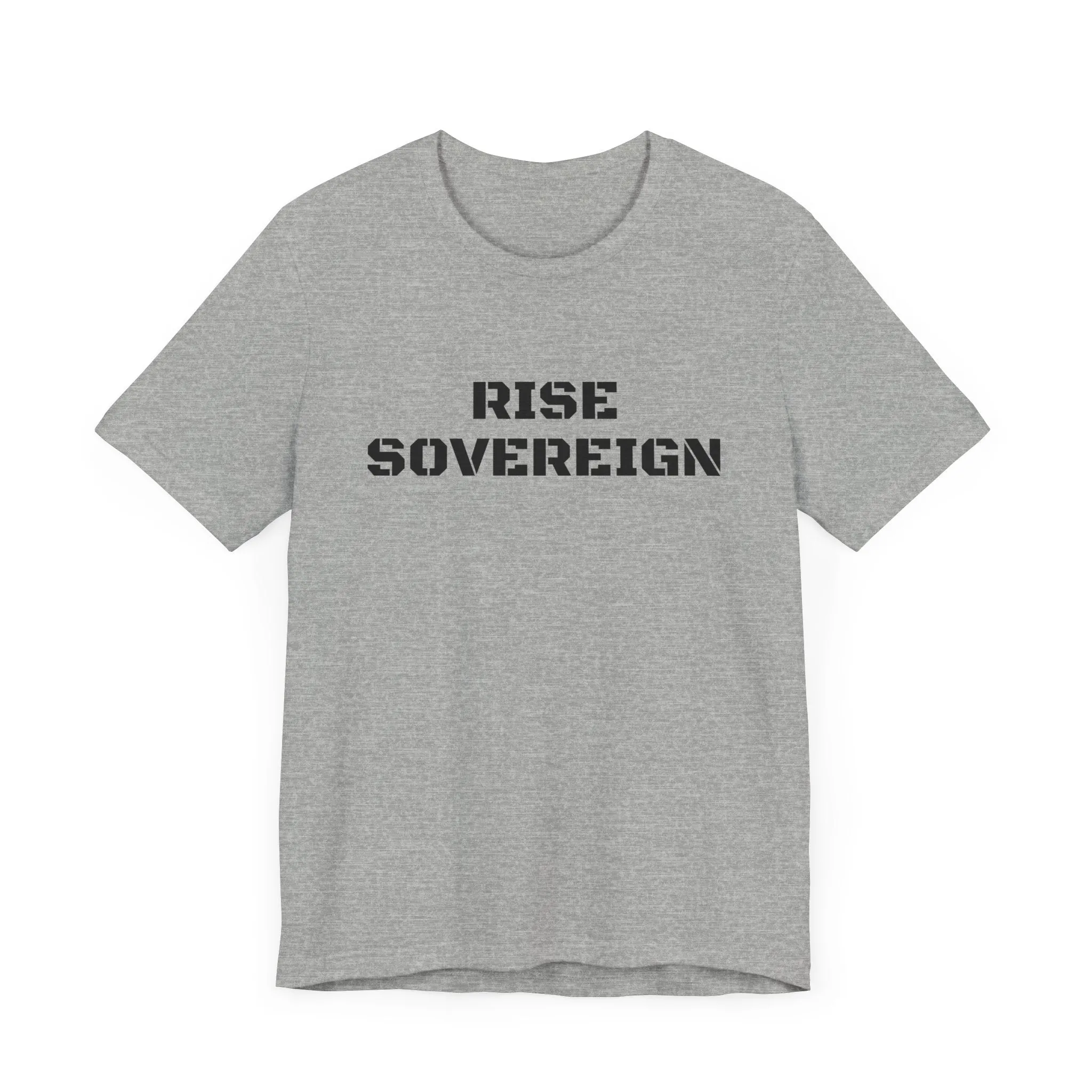 Inspirational Gym Shirts for Men - Motivation for Your Workout - RISE SOVEREIGN - Front