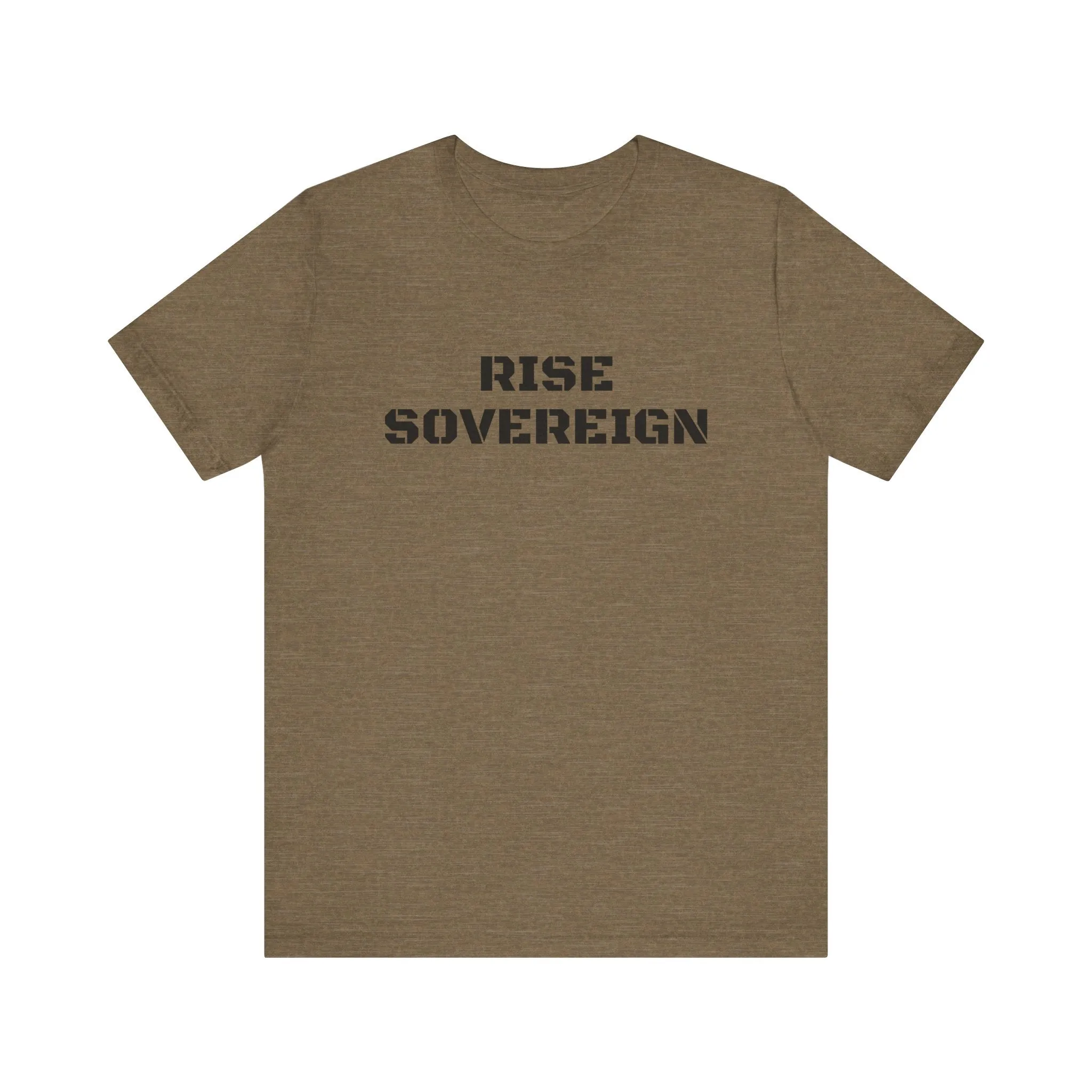 Inspirational Gym Shirts for Men - Motivation for Your Workout - RISE SOVEREIGN - Front