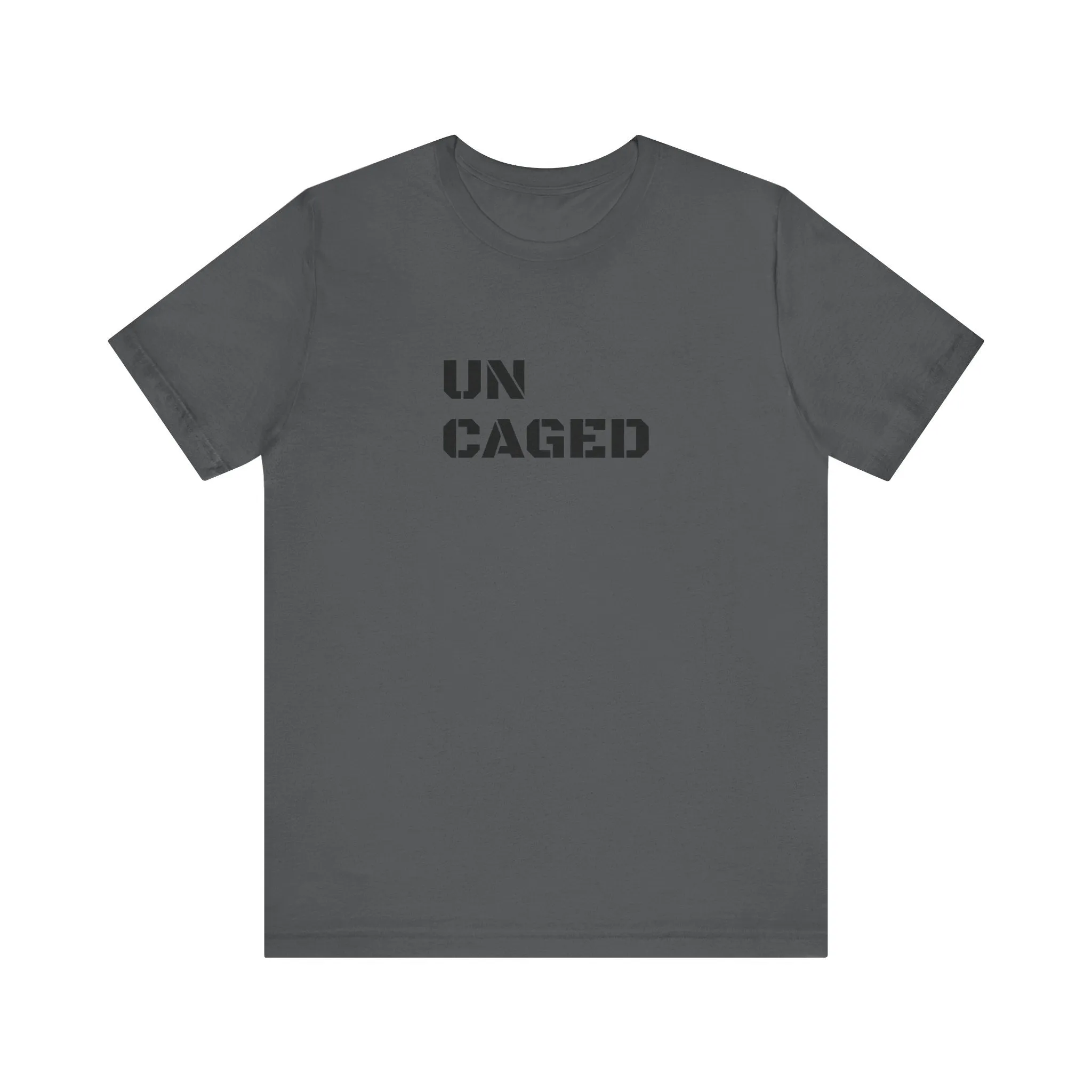 Inspirational Gym Shirts for Men - Motivation for Your Workout - UNCAGED - Front