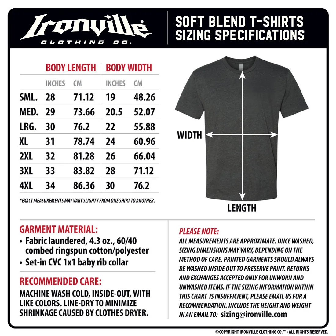 Ironville BE THE HAMMER Soft-Blend Fitted Gym T-shirt